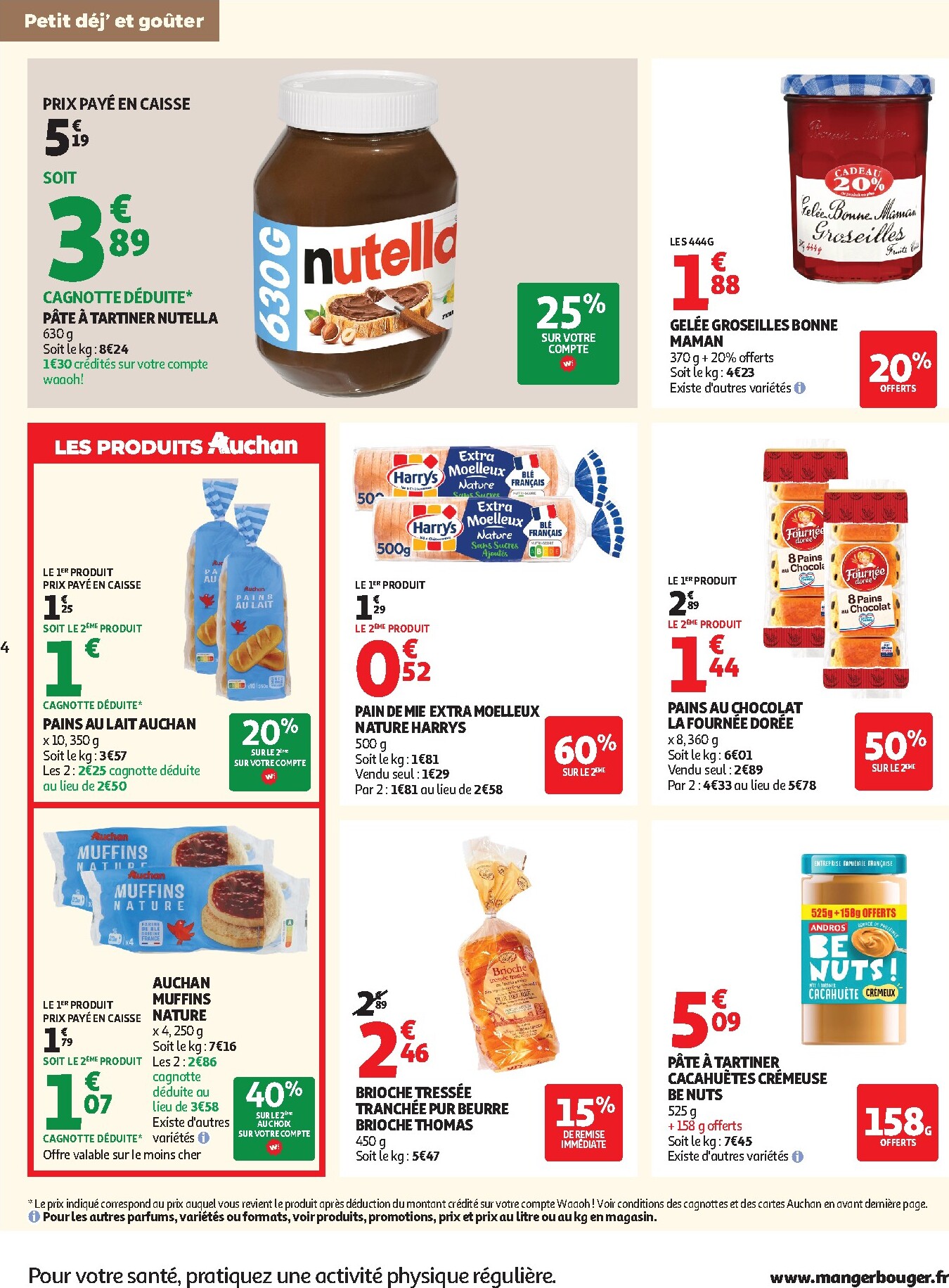 auchan - Prospectus Auchan Supermarché - Petit déj, goûter valide du du mercredi 15/07/2026 au du samedi 25/07/2026 - page: 4