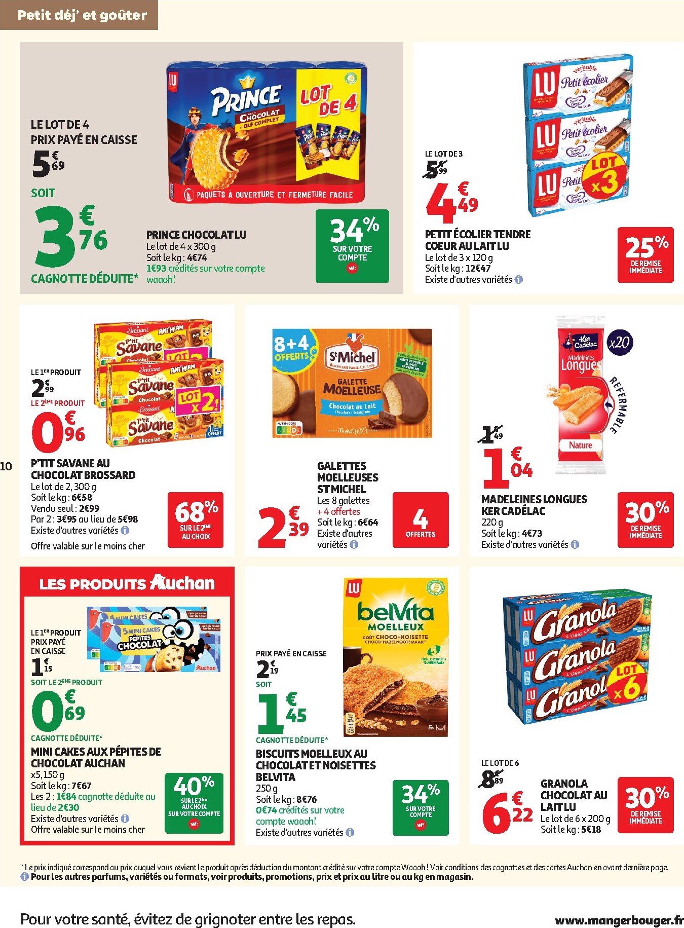 auchan - Prospectus Auchan Supermarché - Petit déj, goûter valide du du mercredi 15/07/2026 au du samedi 25/07/2026 - page: 10