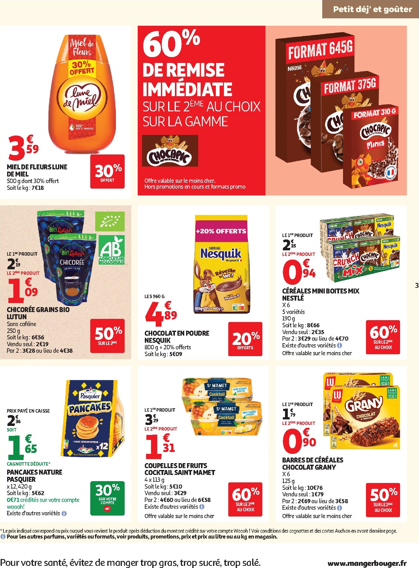 auchan - Prospectus Auchan Supermarché - Petit déj, goûter valide du du mercredi 15/07/2026 au du samedi 25/07/2026 - page: 3