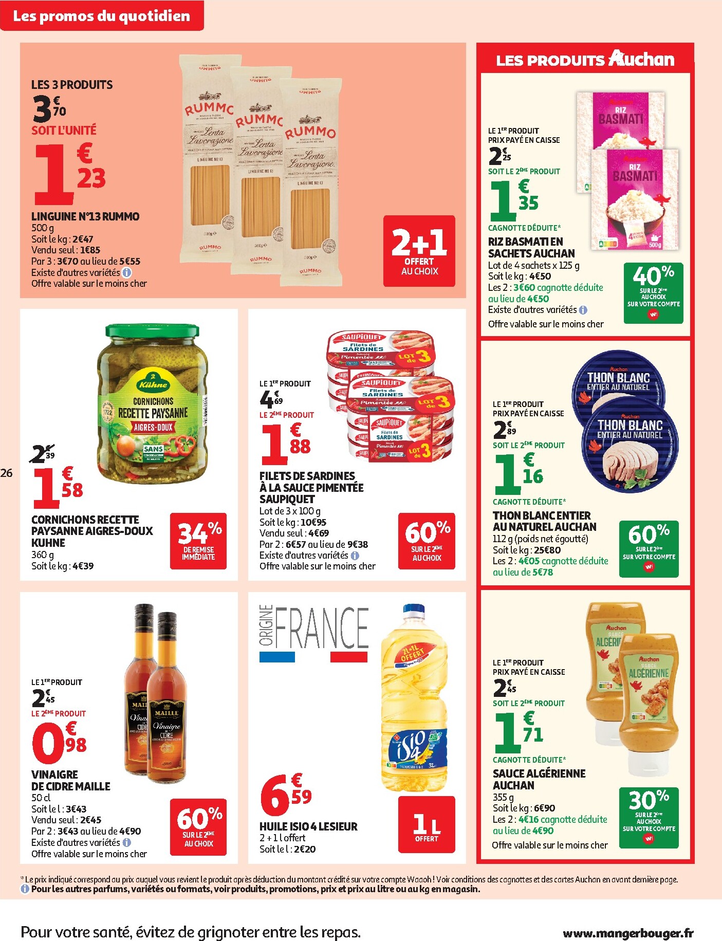 auchan - Prospectus Auchan Supermarché - Petit déj, goûter valide du du mercredi 15/07/2026 au du samedi 25/07/2026 - page: 26