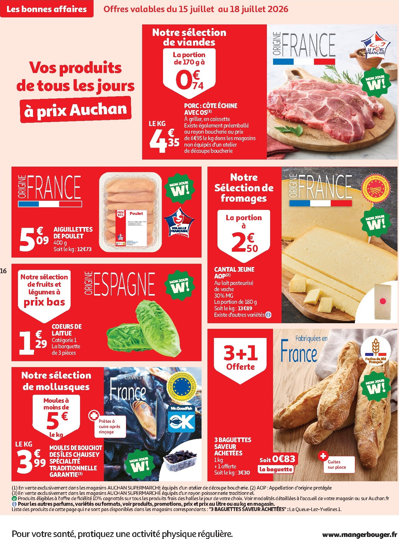 auchan - Prospectus Auchan Supermarché - Petit déj, goûter valide du du mercredi 15/07/2026 au du samedi 25/07/2026 - page: 16