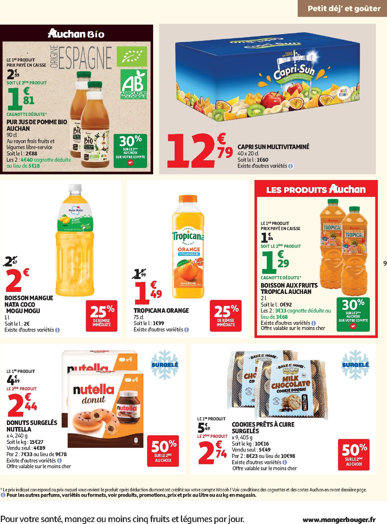 auchan - Prospectus Auchan Supermarché - Petit déj, goûter valide du du mercredi 15/07/2026 au du samedi 25/07/2026 - page: 9