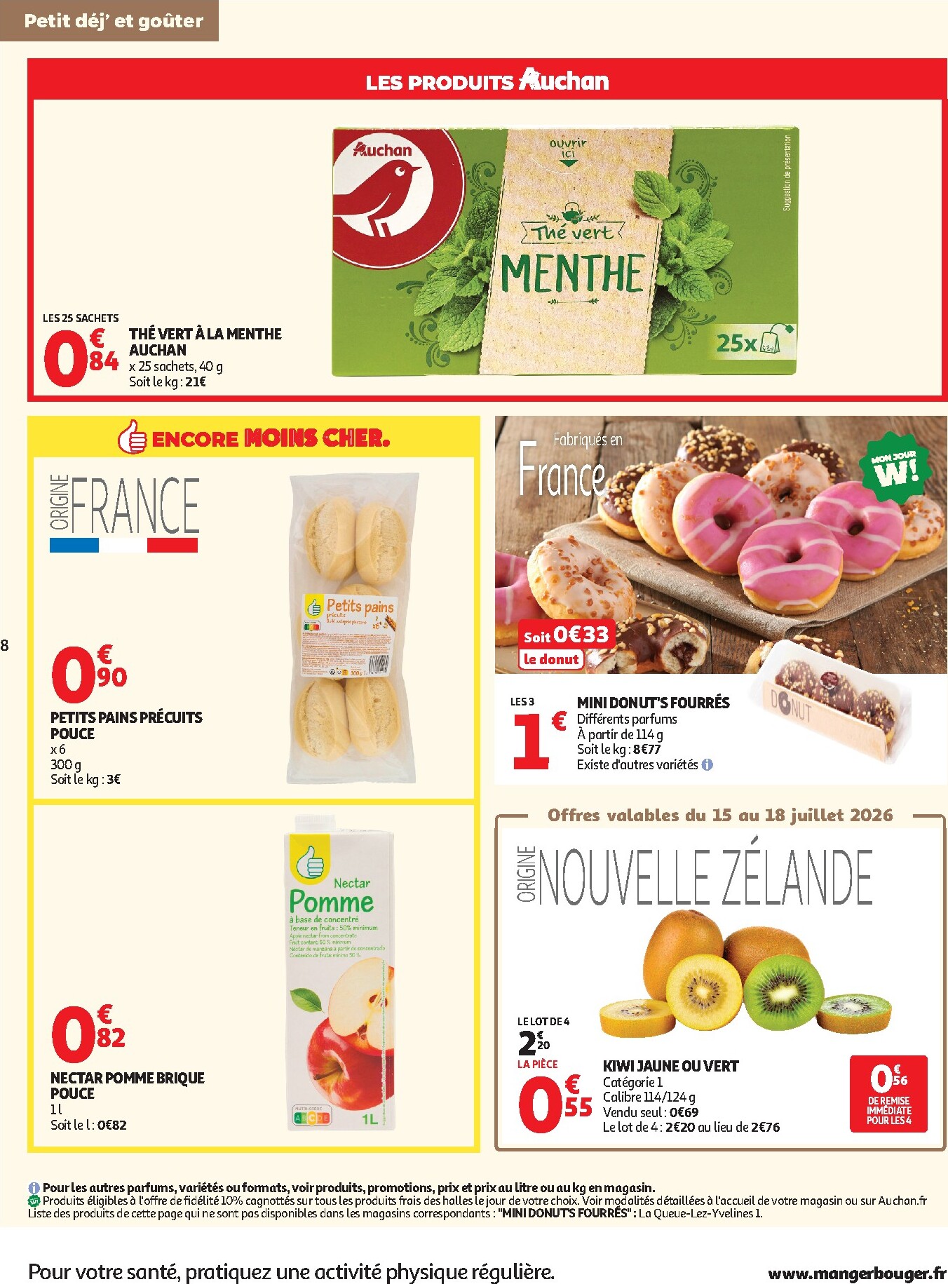 auchan - Prospectus Auchan Supermarché - Petit déj, goûter valide du du mercredi 15/07/2026 au du samedi 25/07/2026 - page: 8