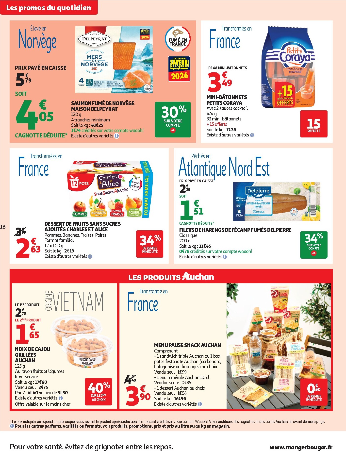 auchan - Prospectus Auchan Supermarché - Petit déj, goûter valide du du mercredi 15/07/2026 au du samedi 25/07/2026 - page: 18