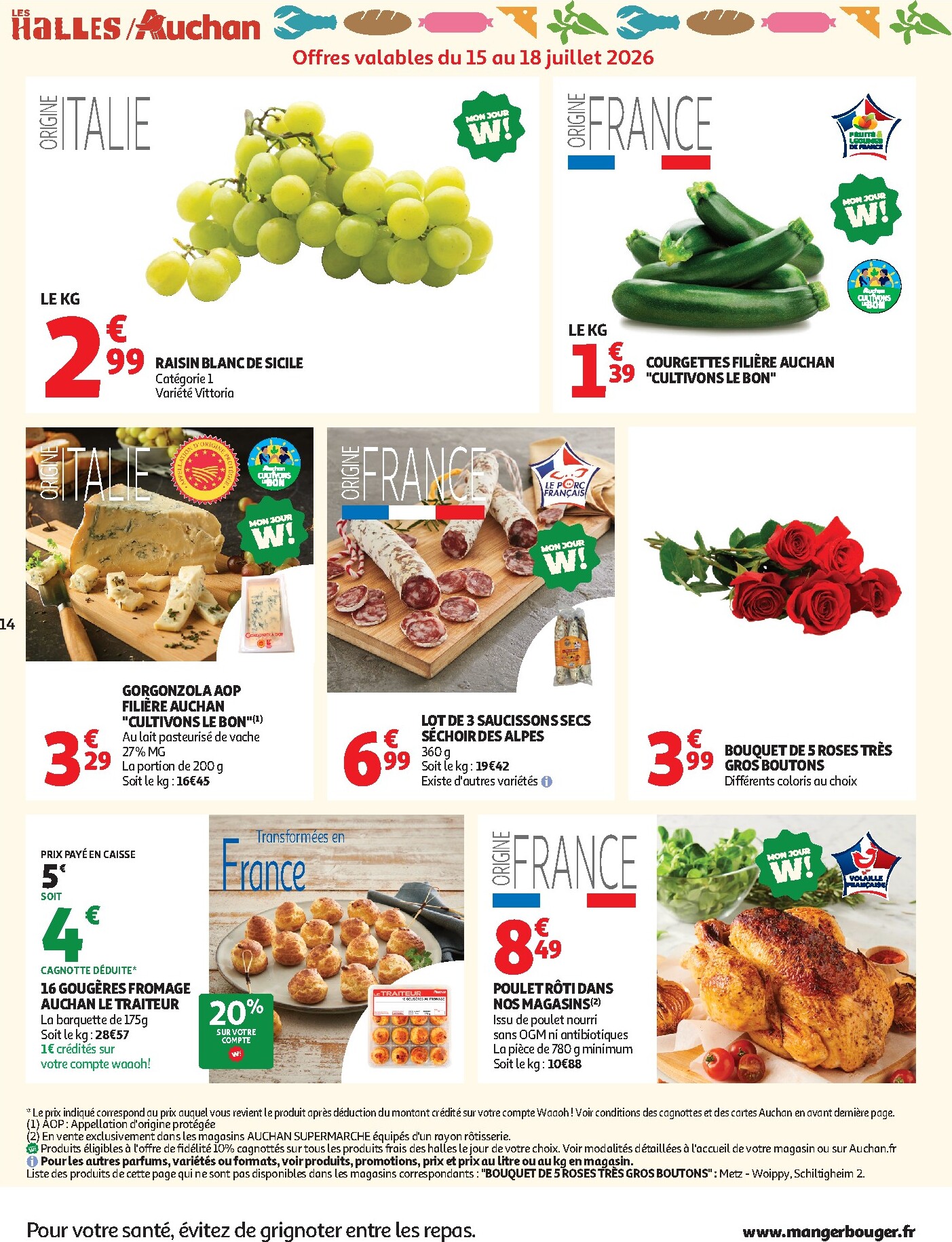 auchan - Prospectus Auchan Supermarché - Petit déj, goûter valide du du mercredi 15/07/2026 au du samedi 25/07/2026 - page: 14