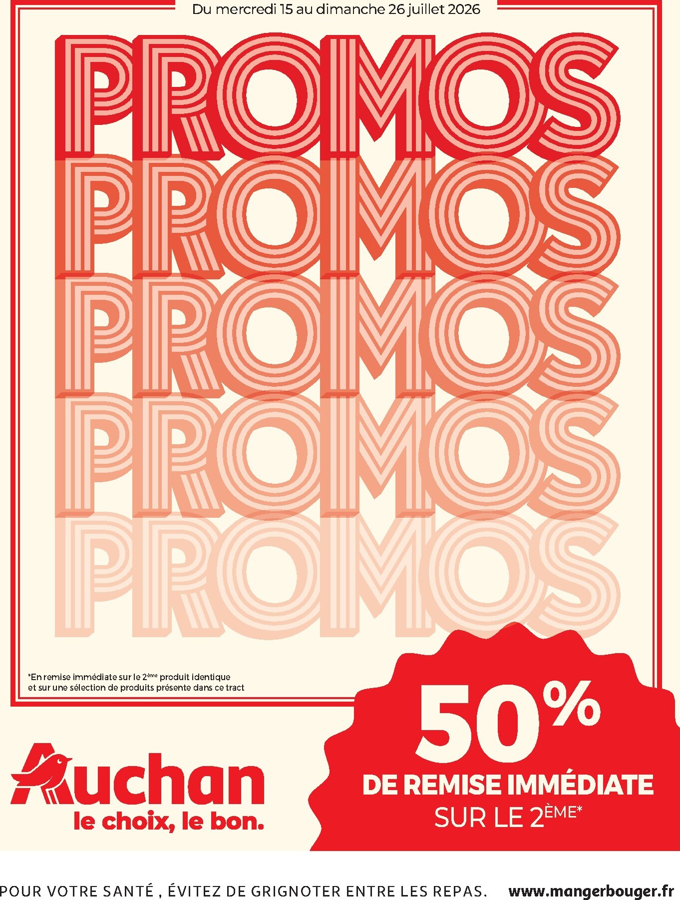 auchan - Prospectus Auchan - Promos valide du du mercredi 15/07/2026 au du dimanche 26/07/2026