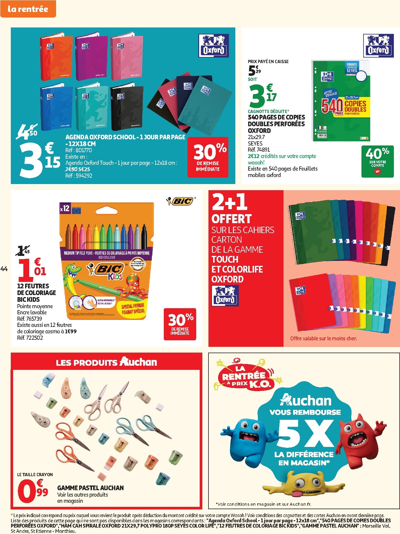 auchan - Flyer Auchan pour la semaine prochaine du du mardi 21/07/2026 au du dimanche 02/08/2026 - page: 44