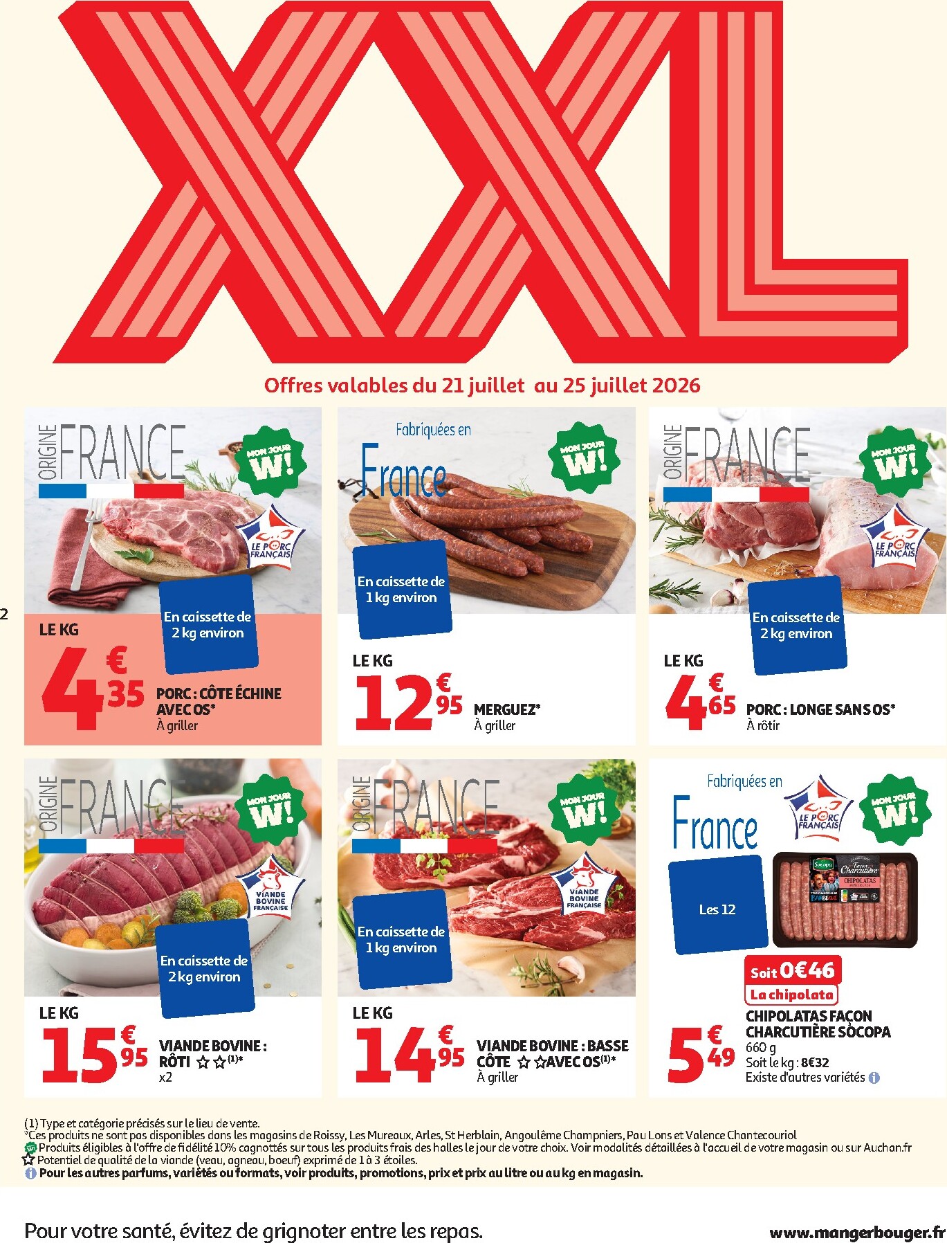 auchan - Flyer Auchan pour la semaine prochaine du du mardi 21/07/2026 au du dimanche 02/08/2026 - page: 2