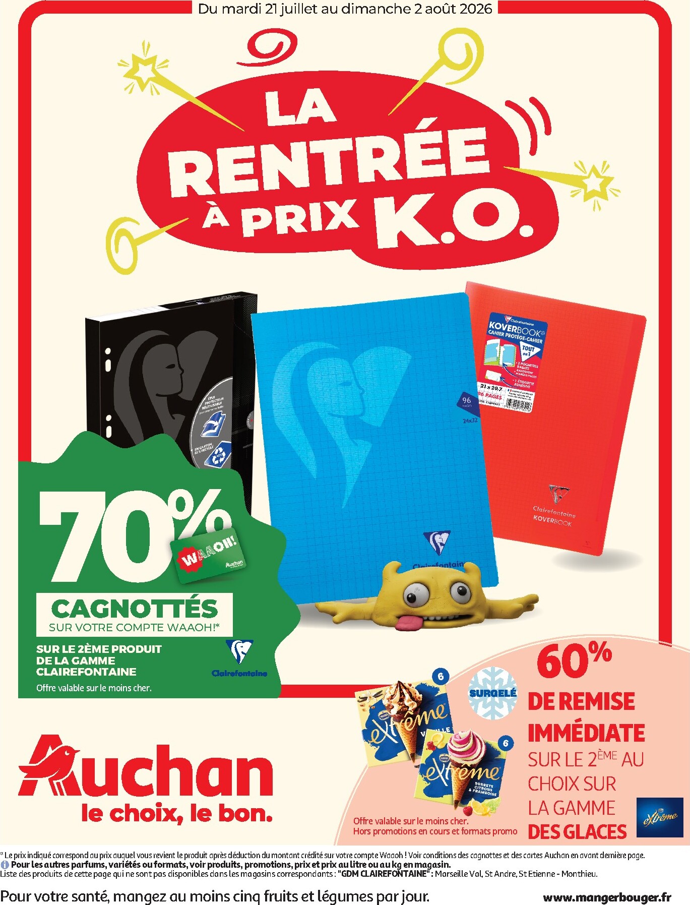 auchan - Flyer Auchan pour la semaine prochaine du du mardi 21/07/2026 au du dimanche 02/08/2026