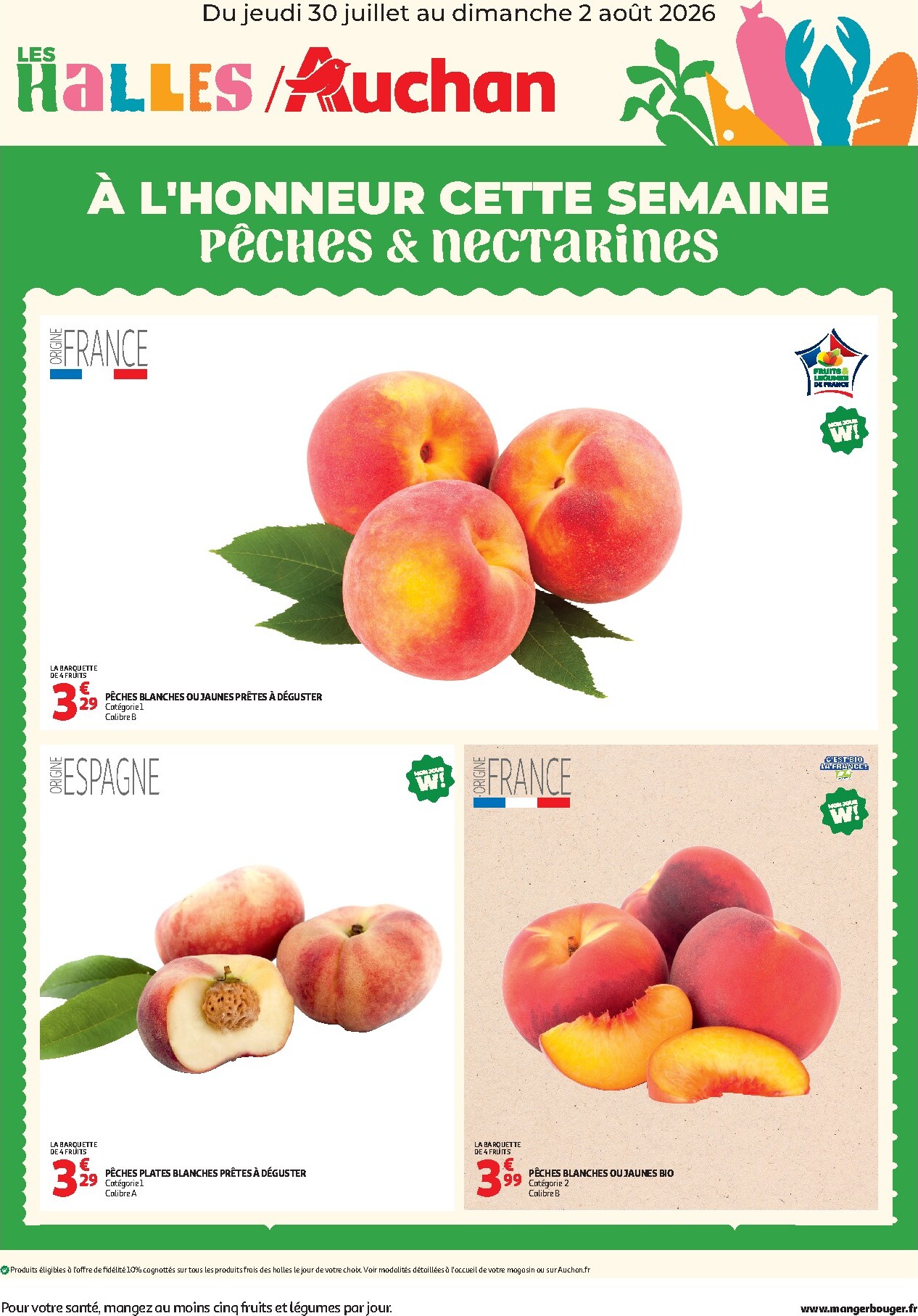 auchan - Current Auchan - À l'honneur cette semaine leaflet valid from de jeudi 30/07/2026 to du dimanche 02/08/2026