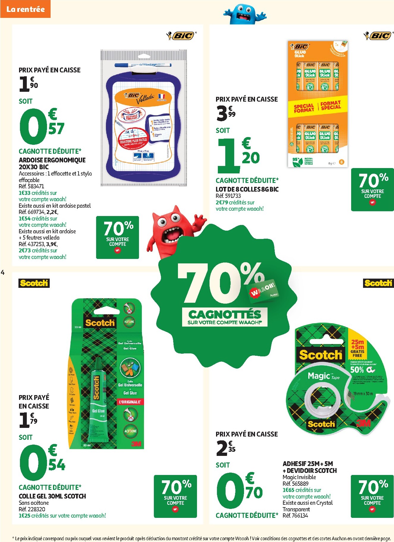 auchan - Flyer Auchan - Rentrée scolaire hypers - Hypermarché pour la semaine prochaine du du mardi 04/08/2026 au du dimanche 30/08/2026 - page: 4