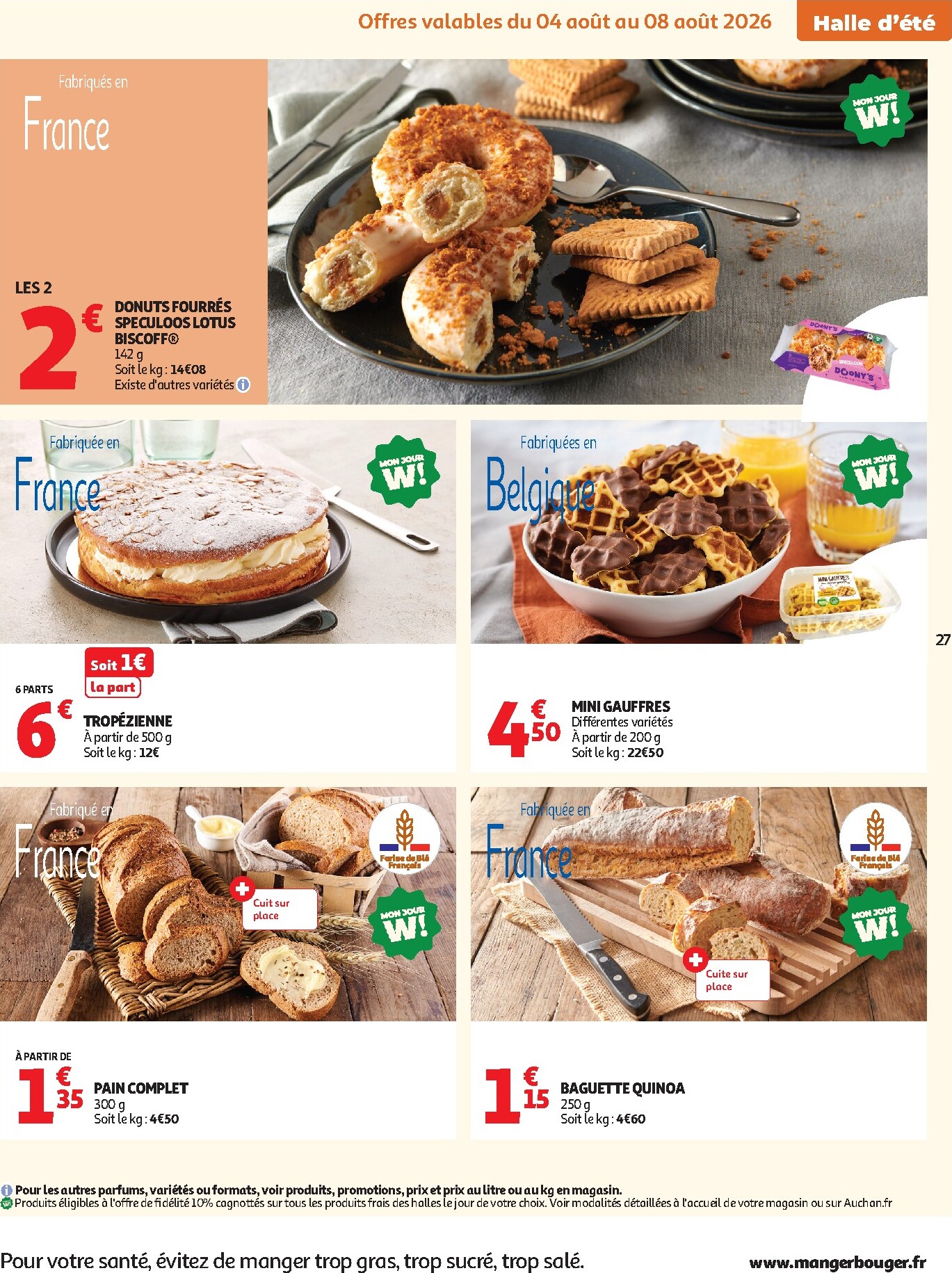 auchan - Flyer Auchan pour la semaine prochaine du du mardi 04/08/2026 au du dimanche 16/08/2026 - page: 27