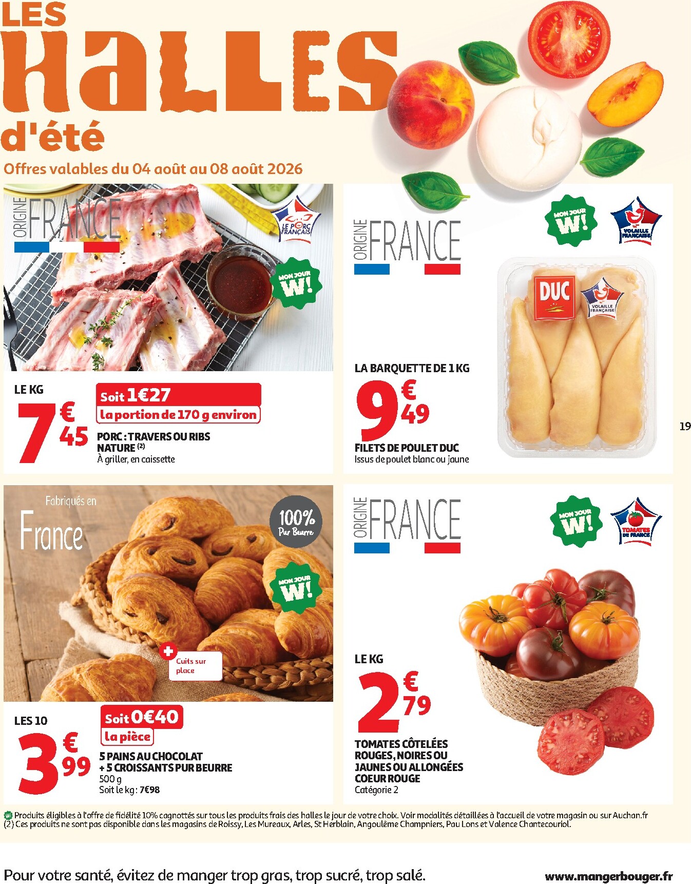 auchan - Flyer Auchan pour la semaine prochaine du du mardi 04/08/2026 au du dimanche 16/08/2026 - page: 19