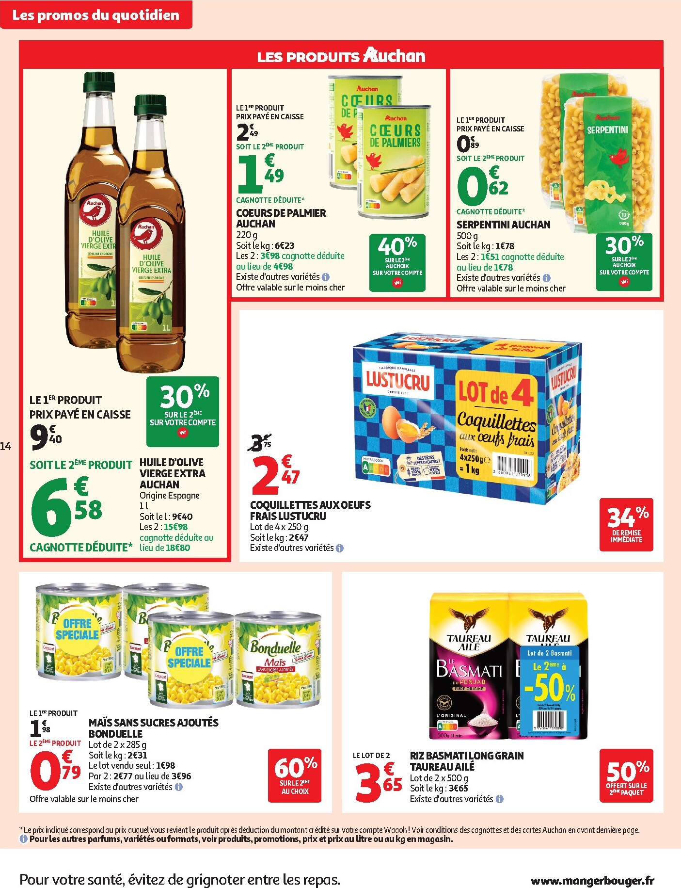 auchan - Flyer Auchan pour la semaine prochaine du du mardi 11/08/2026 au du samedi 15/08/2026 - page: 14