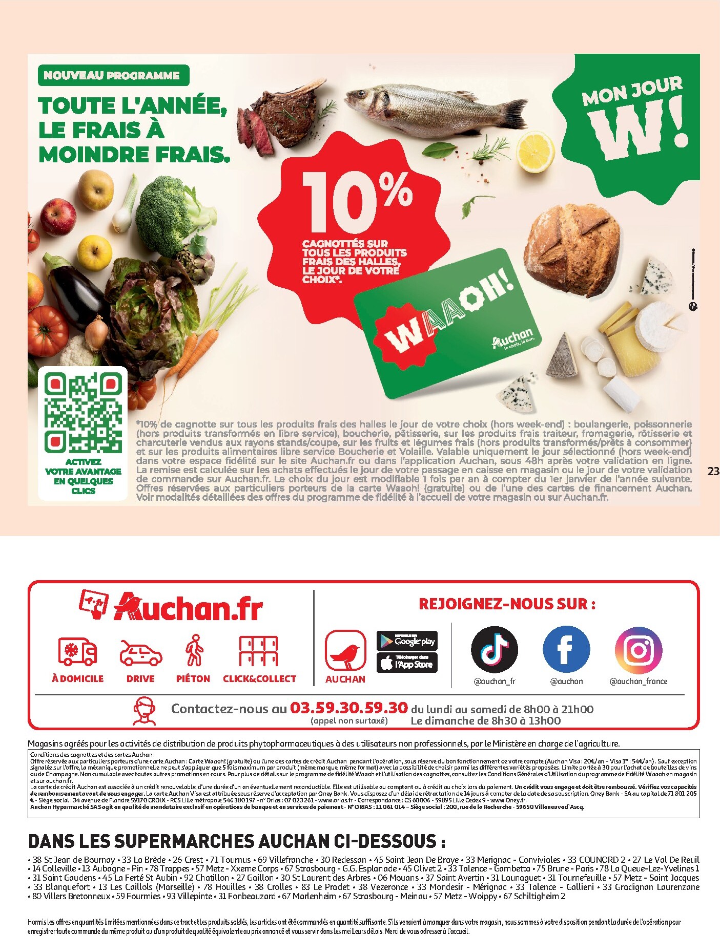 auchan - Flyer Auchan pour la semaine prochaine du du mardi 11/08/2026 au du samedi 15/08/2026 - page: 23