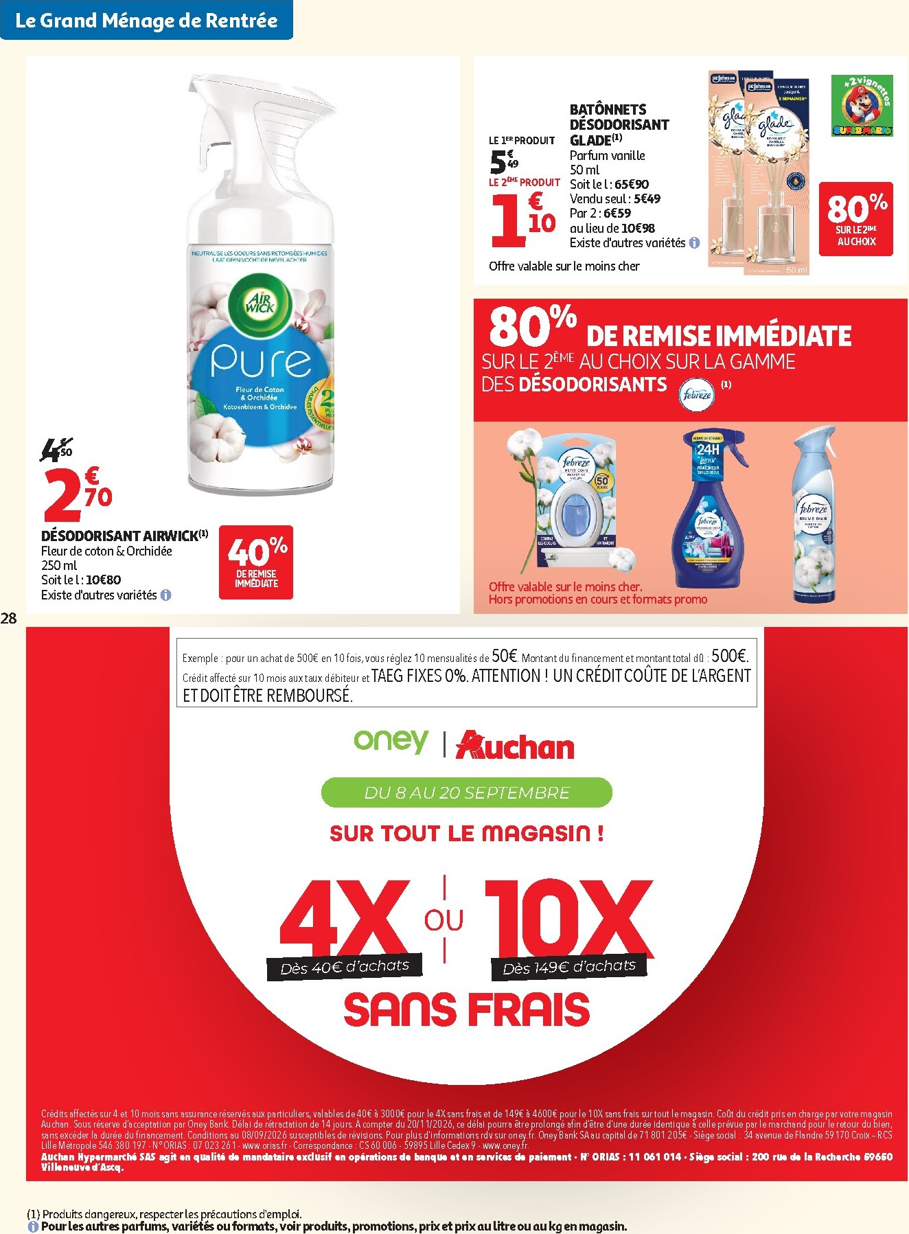 auchan - Flyer Auchan pour la semaine prochaine du du mardi 08/09/2026 au du dimanche 20/09/2026 - page: 28