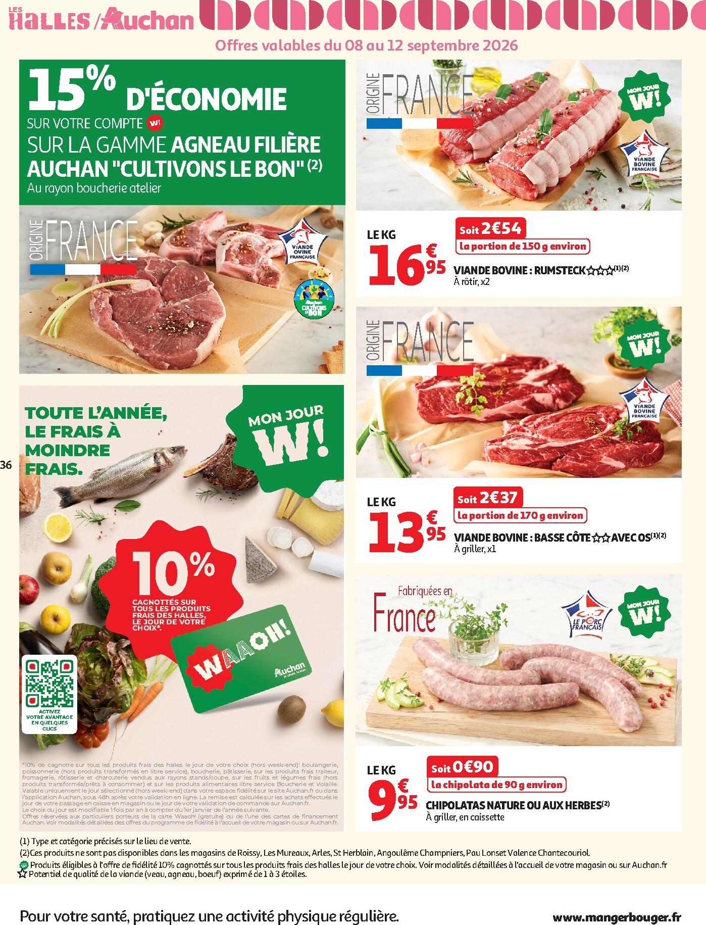 auchan - Flyer Auchan pour la semaine prochaine du du mardi 08/09/2026 au du dimanche 20/09/2026 - page: 36