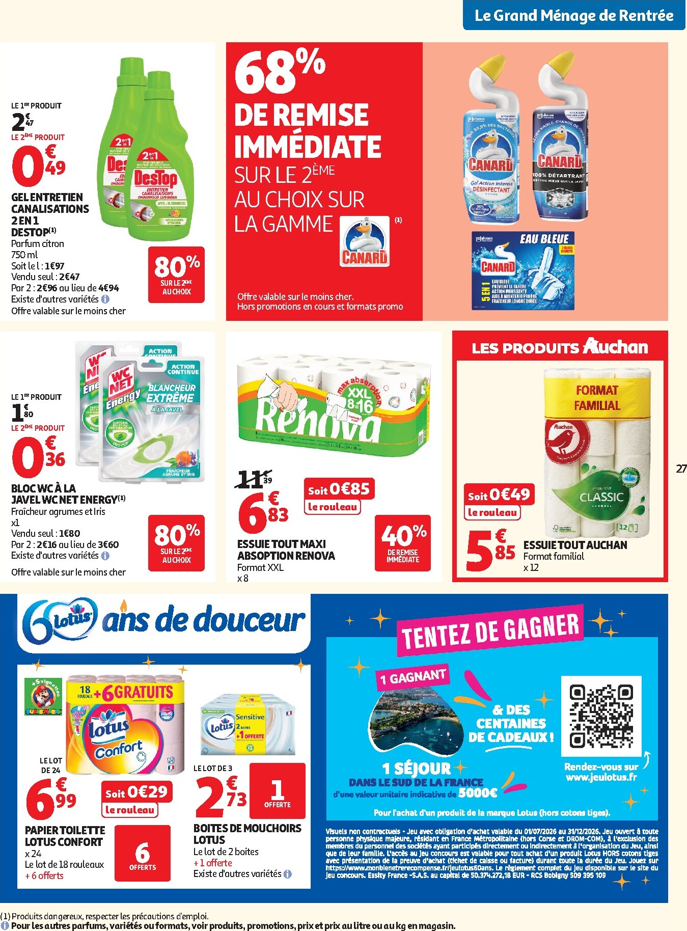 auchan - Flyer Auchan pour la semaine prochaine du du mardi 08/09/2026 au du dimanche 20/09/2026 - page: 27
