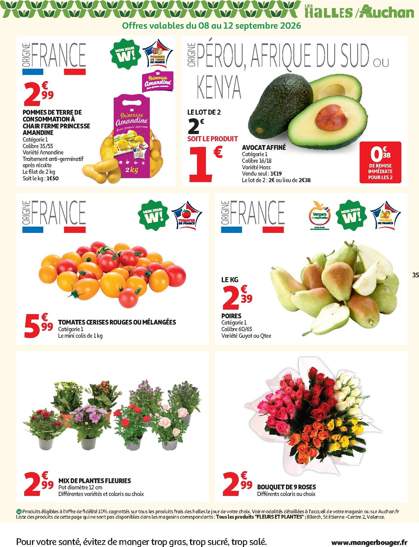 auchan - Flyer Auchan pour la semaine prochaine du du mardi 08/09/2026 au du dimanche 20/09/2026 - page: 35