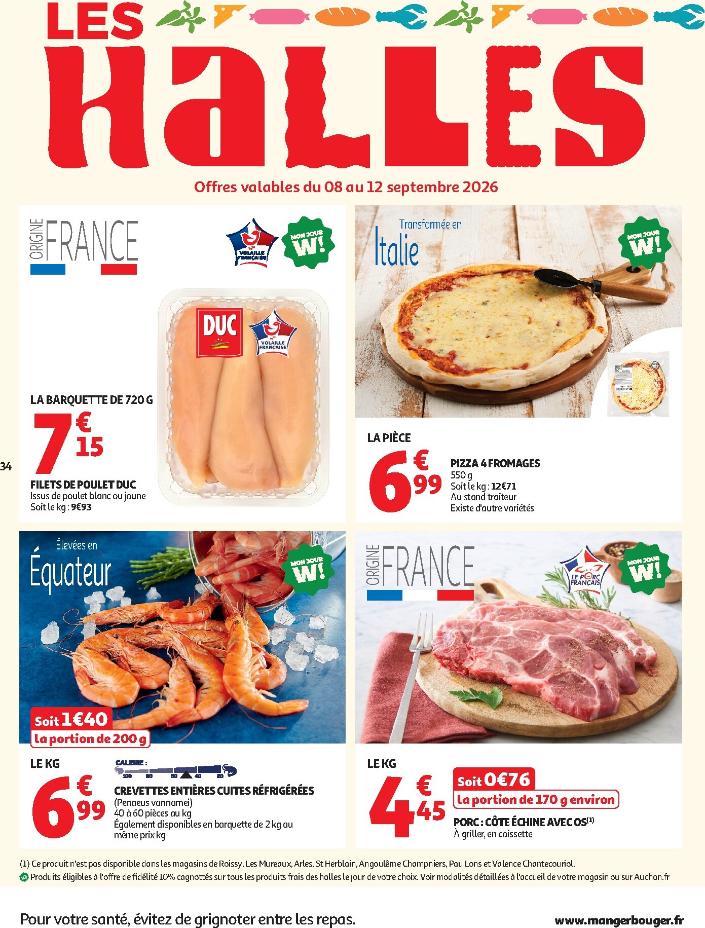 auchan - Flyer Auchan pour la semaine prochaine du du mardi 08/09/2026 au du dimanche 20/09/2026 - page: 34