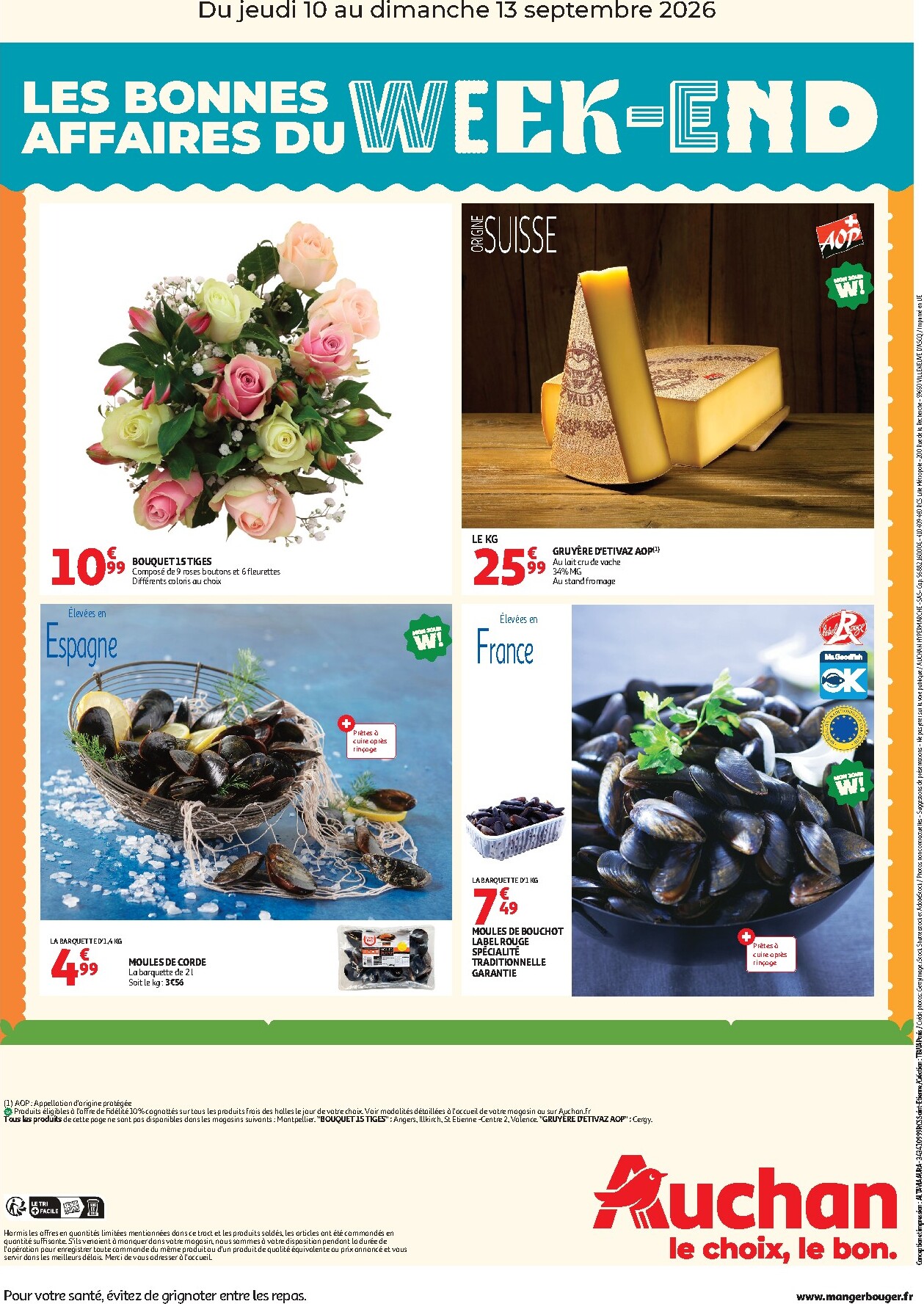 auchan - Current Auchan Hypermarché - Les bons plan du week end leaflet valid from de jeudi 10/09/2026 to du dimanche 13/09/2026 - page: 2