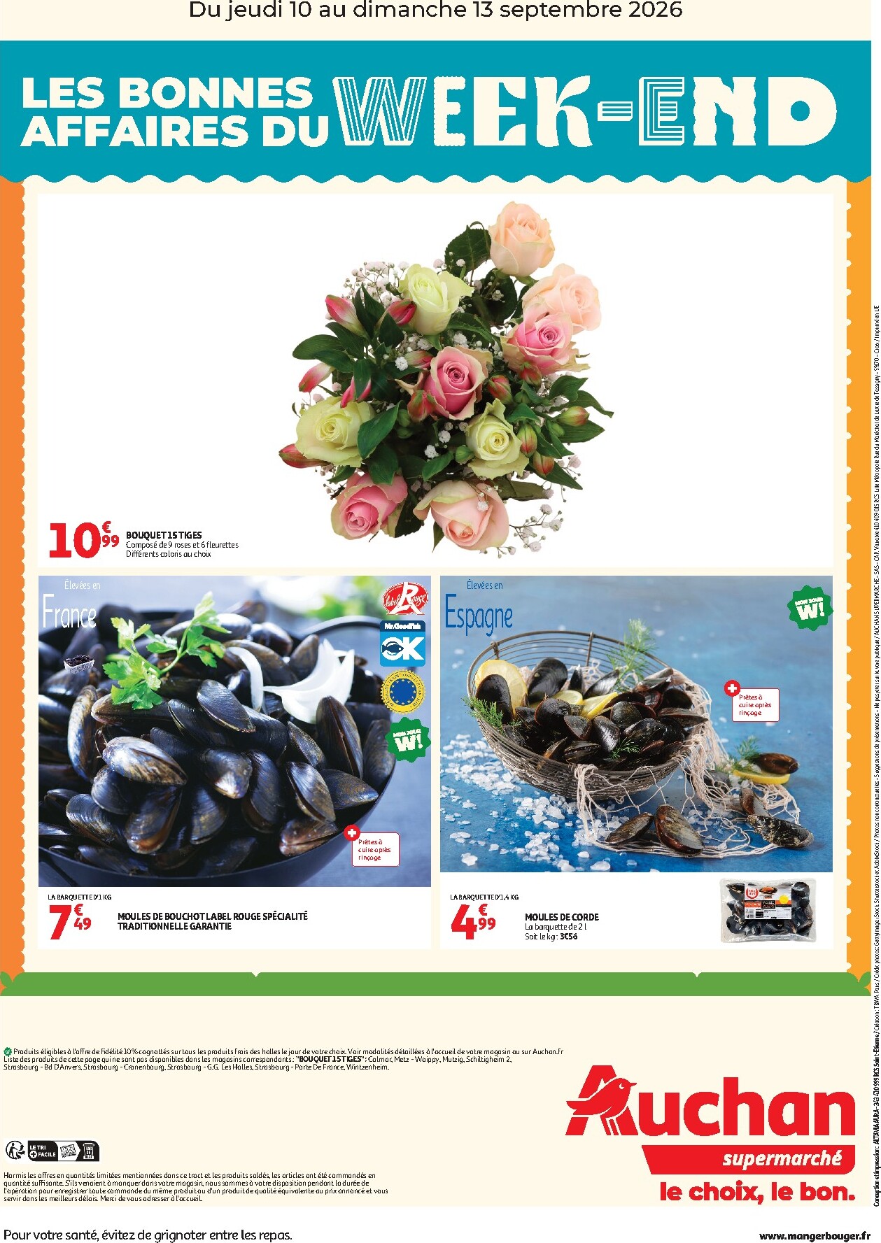auchan - Current Auchan Supermarché - Les bons plan du week end dans votre super leaflet valid from de jeudi 10/09/2026 to du dimanche 13/09/2026 - page: 2