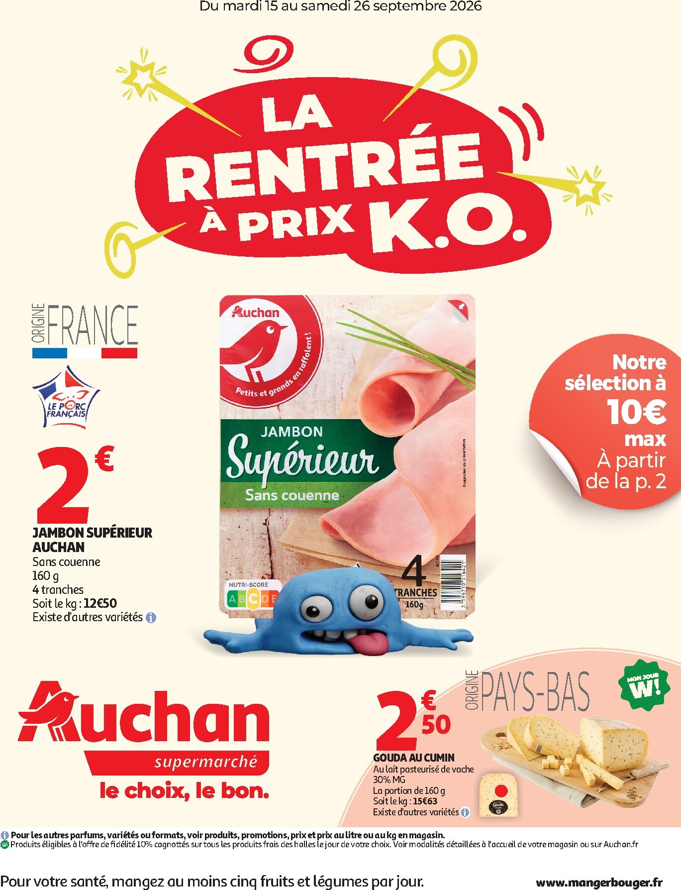 auchan - Flyer Auchan - Foire à la bière supers - Supermarché pour la semaine prochaine du du mardi 15/09/2026 au du samedi 26/09/2026