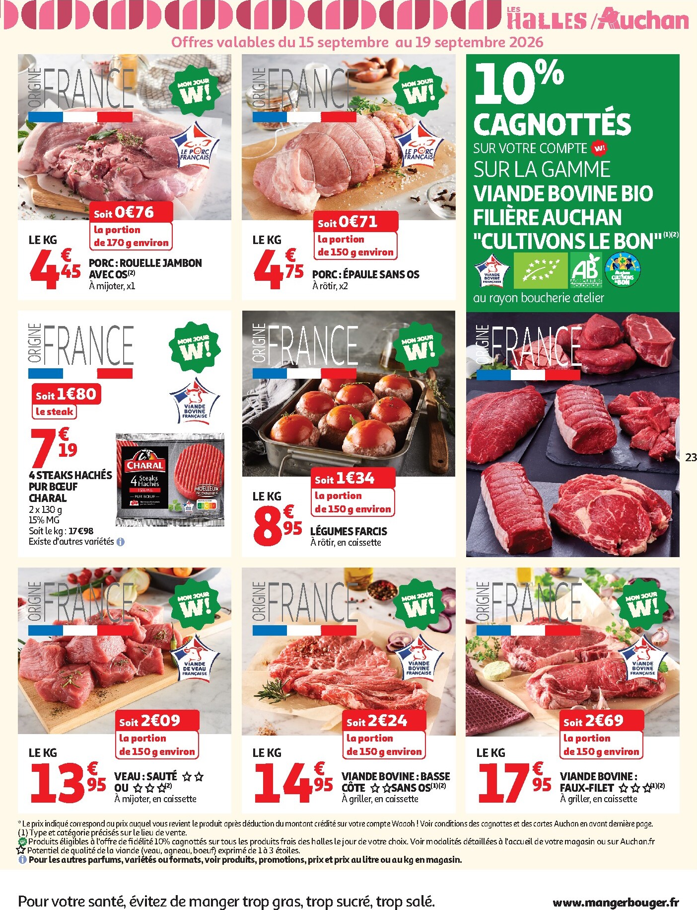 auchan - Current Auchan leaflet valid from du mardi 15/09/2026 to du dimanche 27/09/2026 - page: 23
