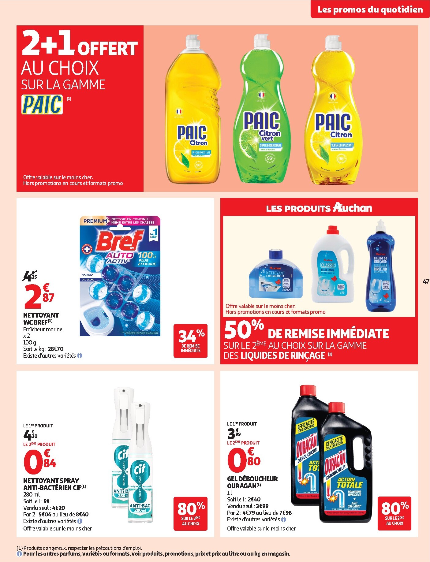 auchan - Flyer Auchan pour la semaine prochaine du du mardi 22/09/2026 au du dimanche 04/10/2026 - page: 47