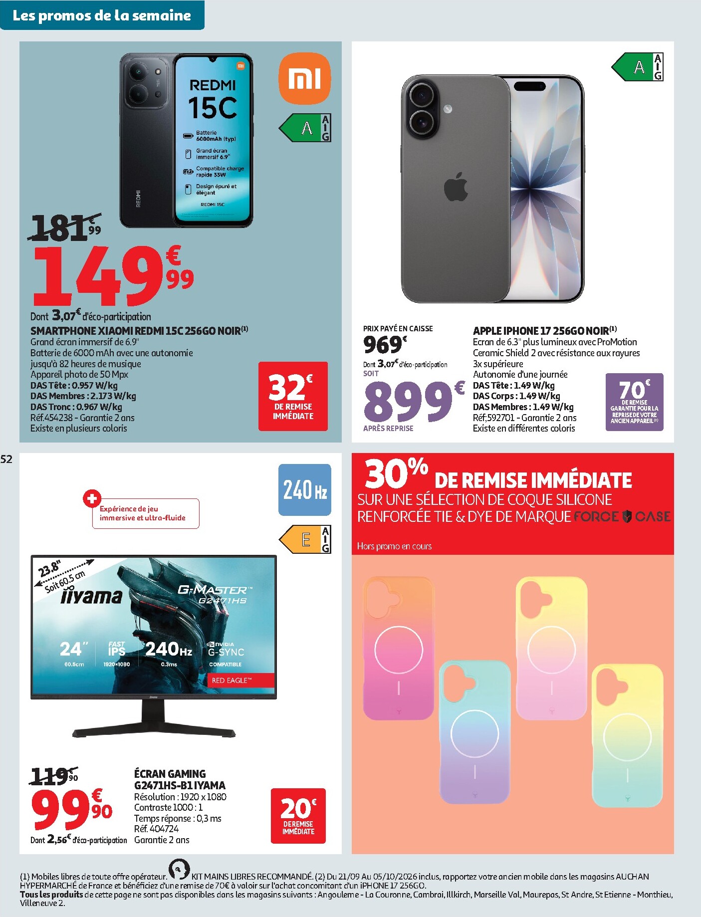 auchan - Flyer Auchan pour la semaine prochaine du du mardi 22/09/2026 au du dimanche 04/10/2026 - page: 52