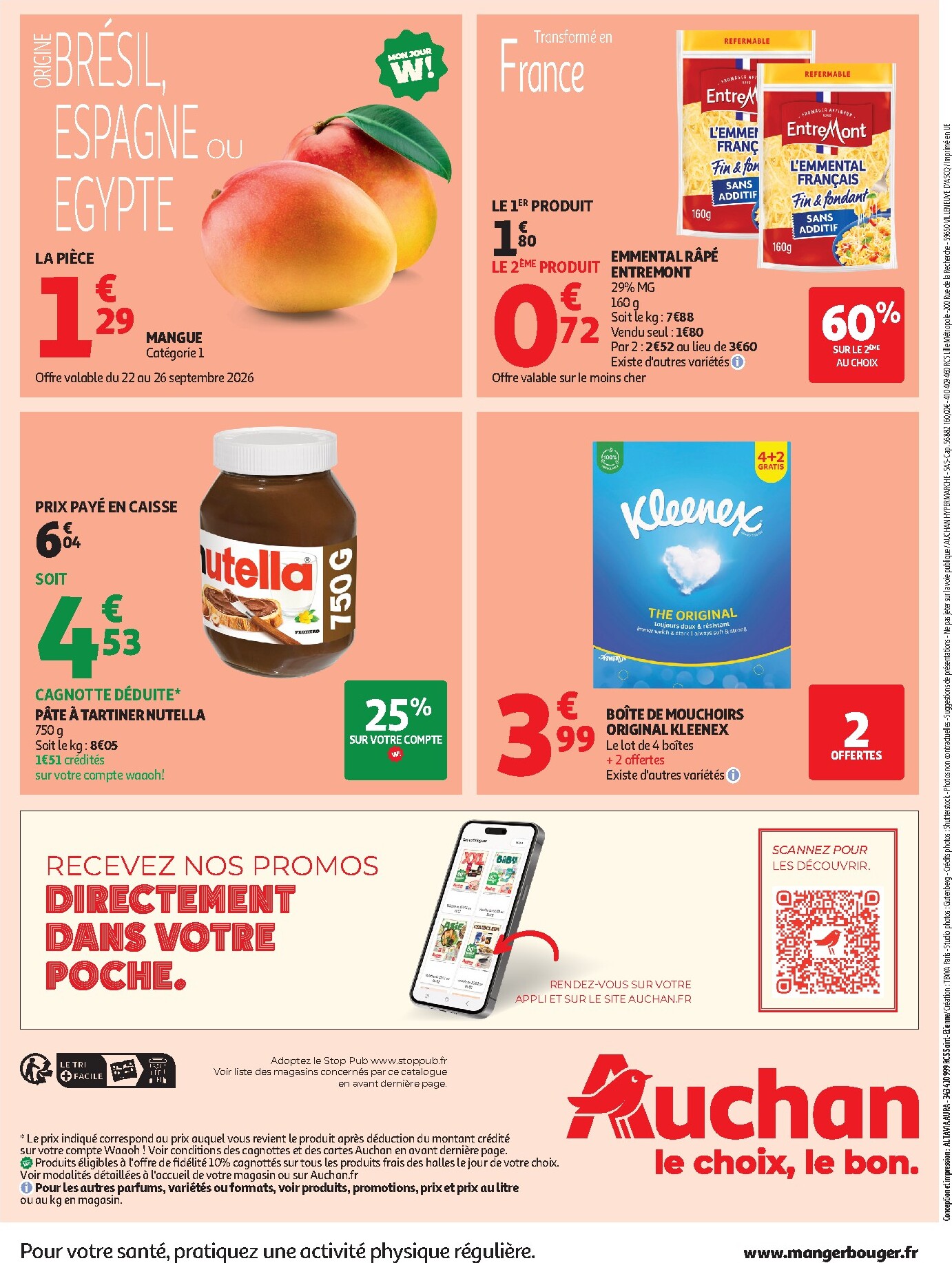 auchan - Flyer Auchan pour la semaine prochaine du du mardi 22/09/2026 au du dimanche 04/10/2026 - page: 60