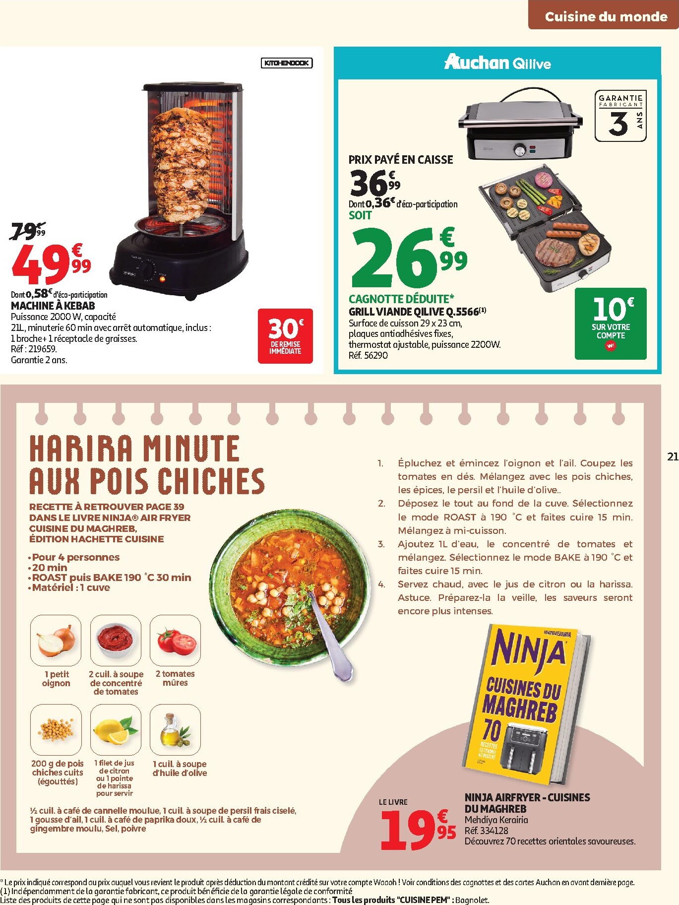auchan - Flyer Auchan - Cuisine gourmande hypers pour la semaine prochaine du du mardi 22/09/2026 au du dimanche 04/10/2026 - page: 21