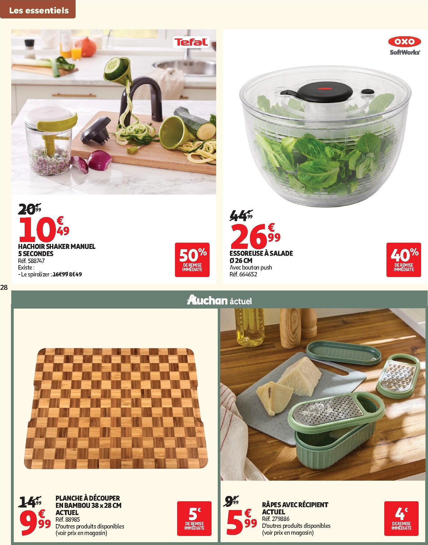 auchan - Flyer Auchan - Cuisine gourmande hypers pour la semaine prochaine du du mardi 22/09/2026 au du dimanche 04/10/2026 - page: 28