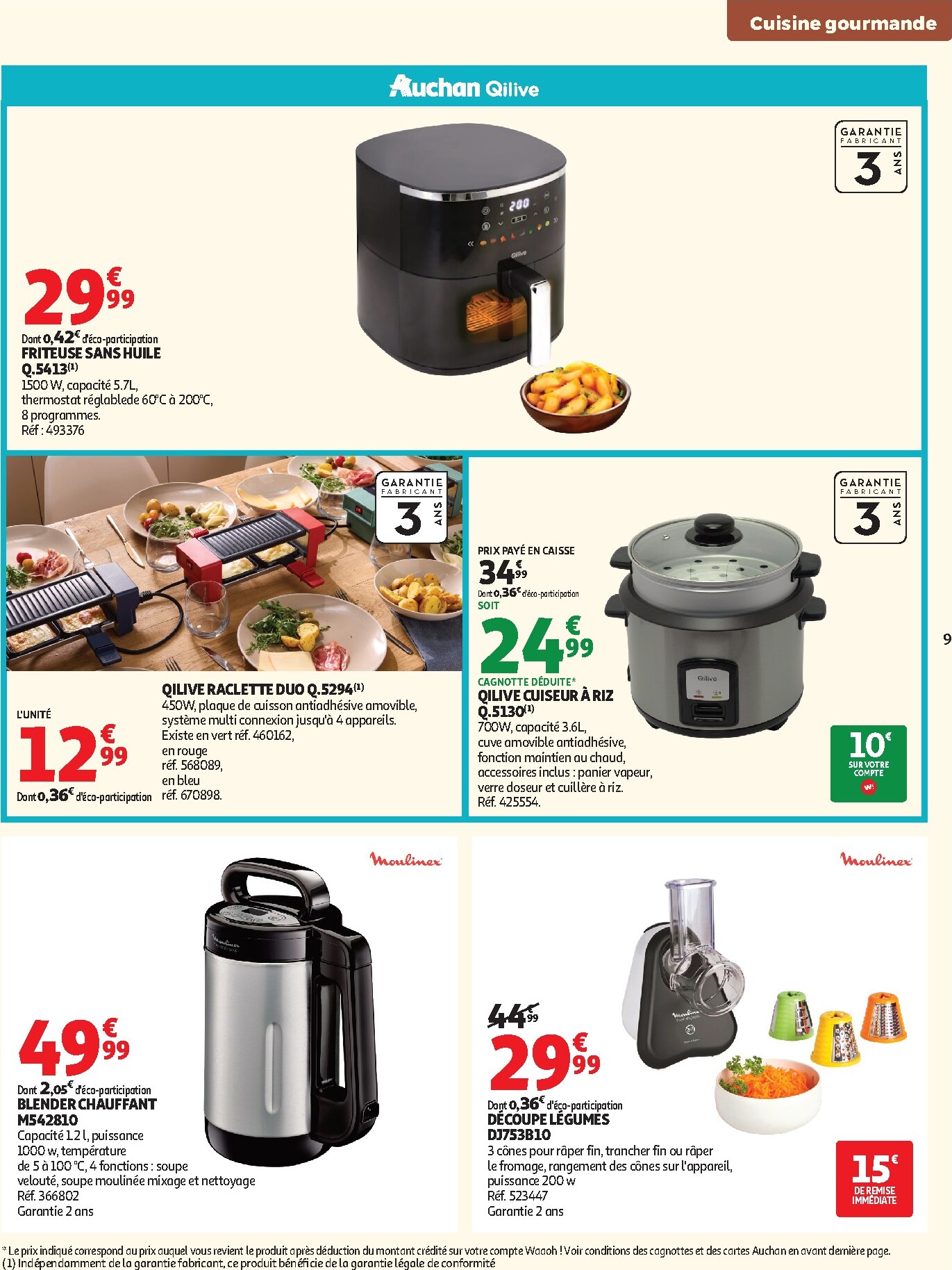 auchan - Flyer Auchan - Cuisine gourmande supers pour la semaine prochaine du du mardi 22/09/2026 au du samedi 03/10/2026 - page: 9