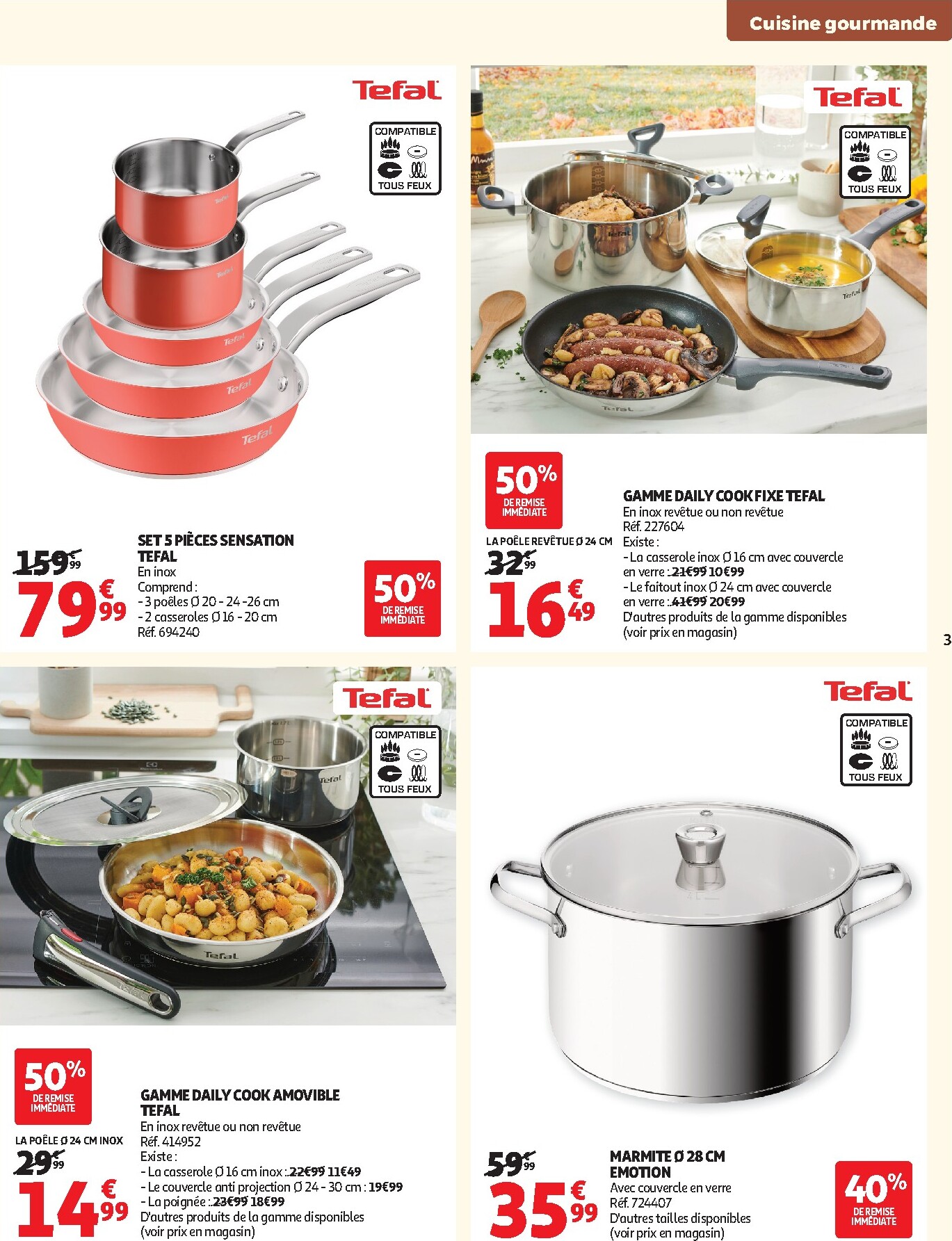 auchan - Flyer Auchan - Cuisine gourmande supers pour la semaine prochaine du du mardi 22/09/2026 au du samedi 03/10/2026 - page: 3