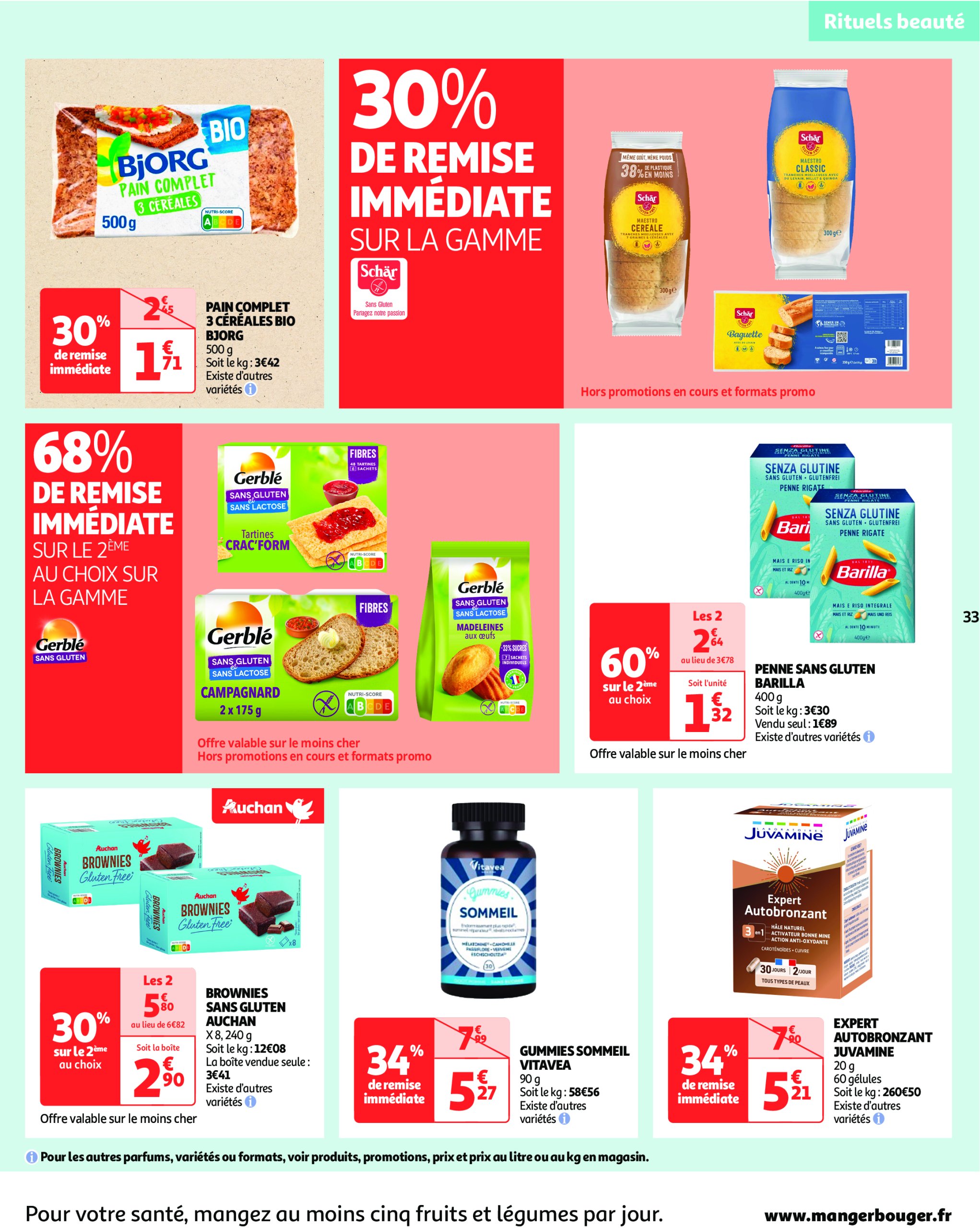 auchan - Catalogue Auchan - Remises en beauté valable dès 23/04 - 04/05 - page: 33