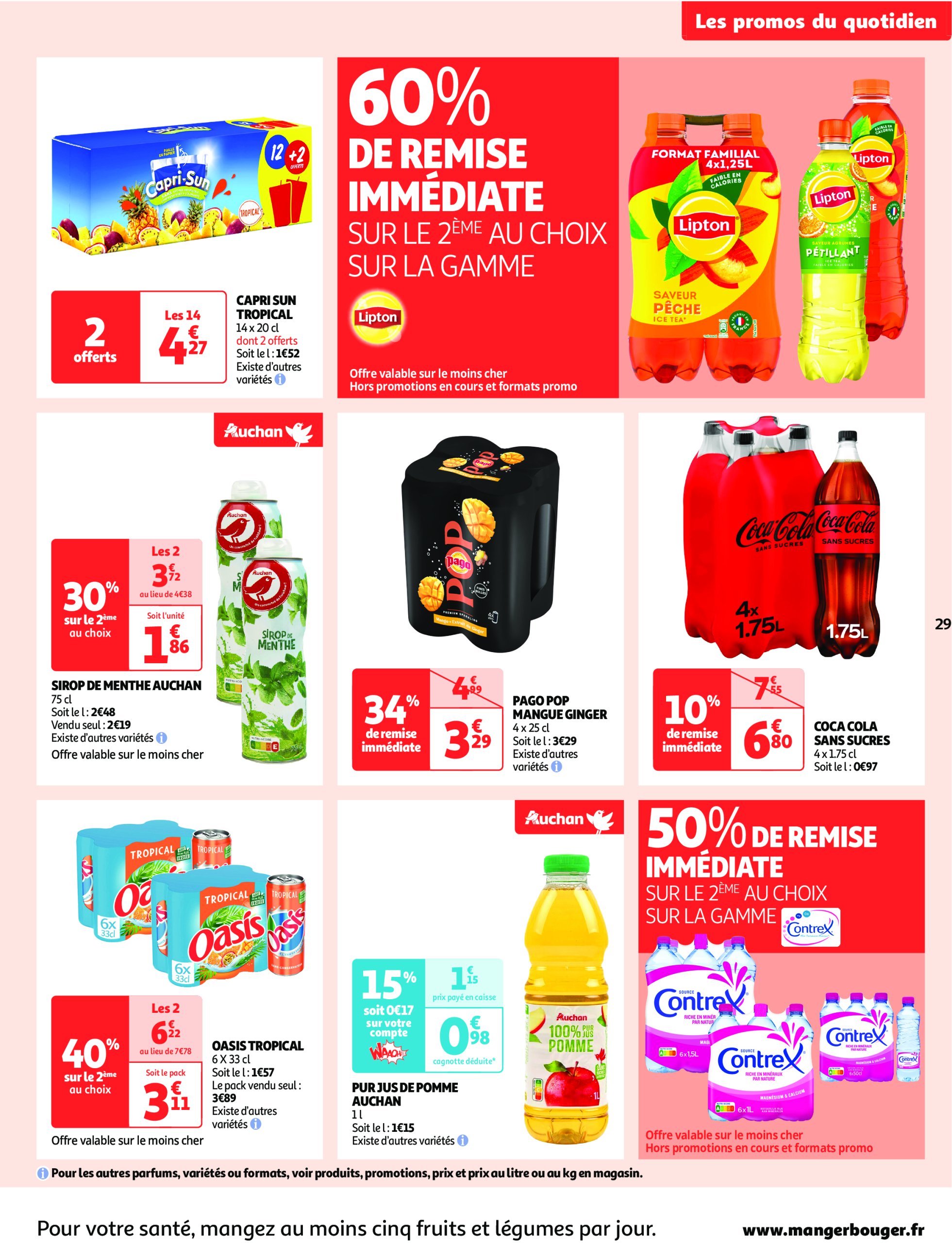 auchan - Catalogue Auchan supermarché - Comme en Italie, c'est aussi dans votre super valable dès 23/04 - 04/05 - page: 29 auchan - Catalogue Auchan supermarché - Comme en Italie, c'est aussi dans votre super valable dès 23/04 - 04/05 - page: 29