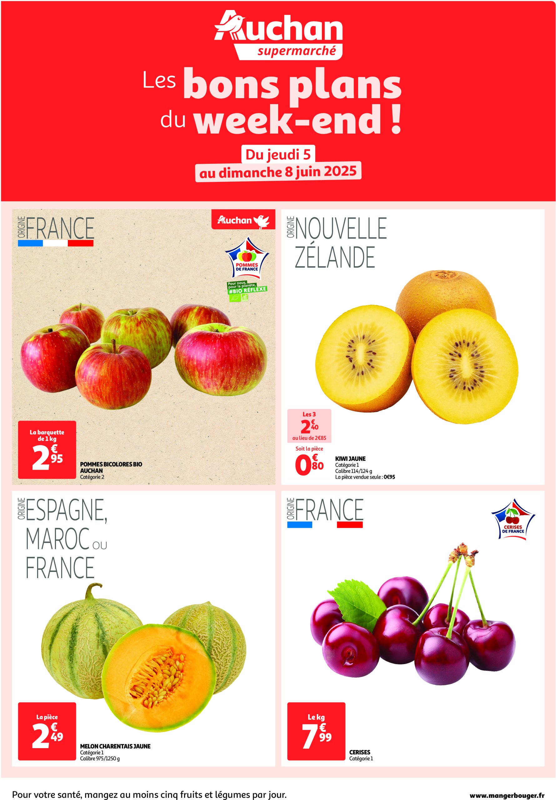 auchan - Catalogue Auchan supermarché - Les bons plans du week-end dans votre proxi ! valable dès 05/06 - 08/06