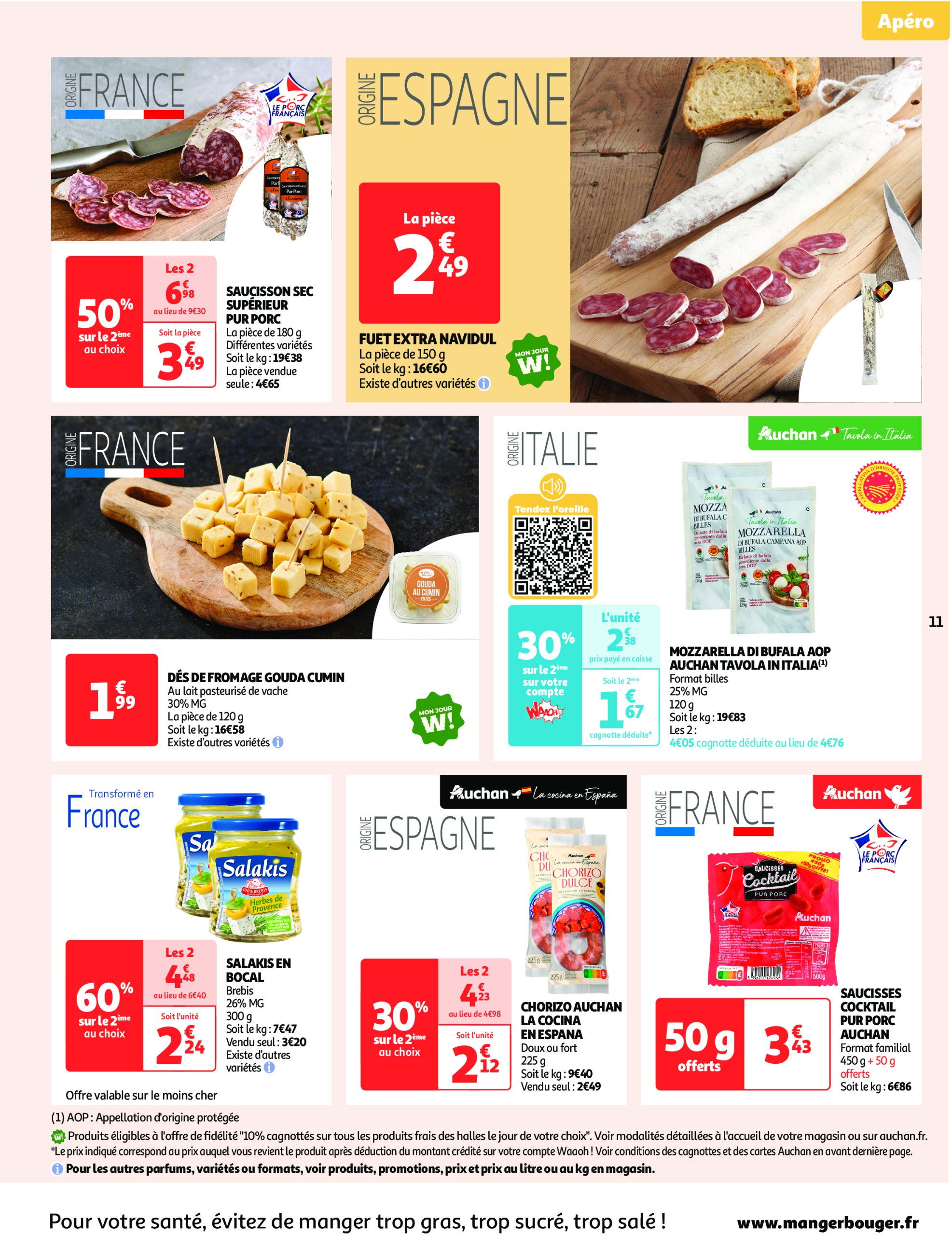 auchan - Catalogue Auchan Supermarché - Le frais, le bon, moins cher valable du 10/06 au 14/06 - page: 11