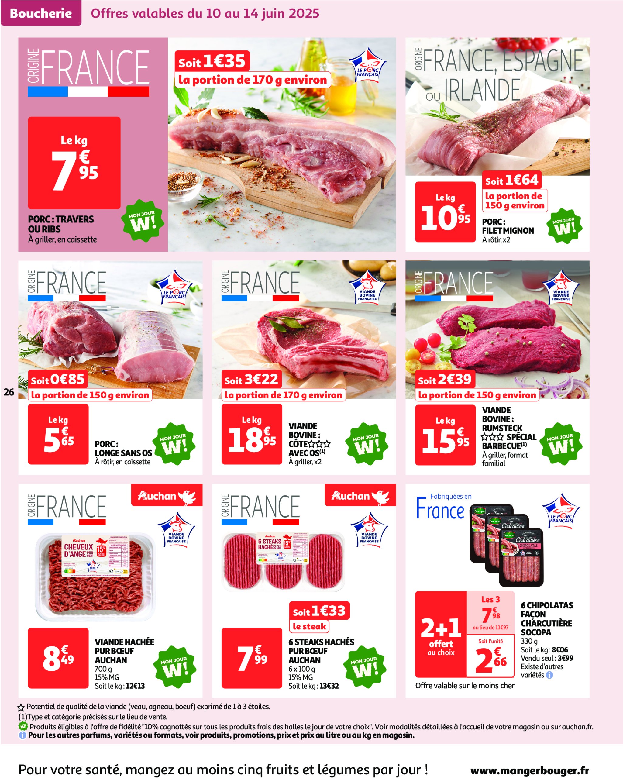 auchan - Catalogue Auchan - L'apéro, ça n'a pas de prix. Ou un tout petit. valable du 10/06 au 22/06 - page: 26
