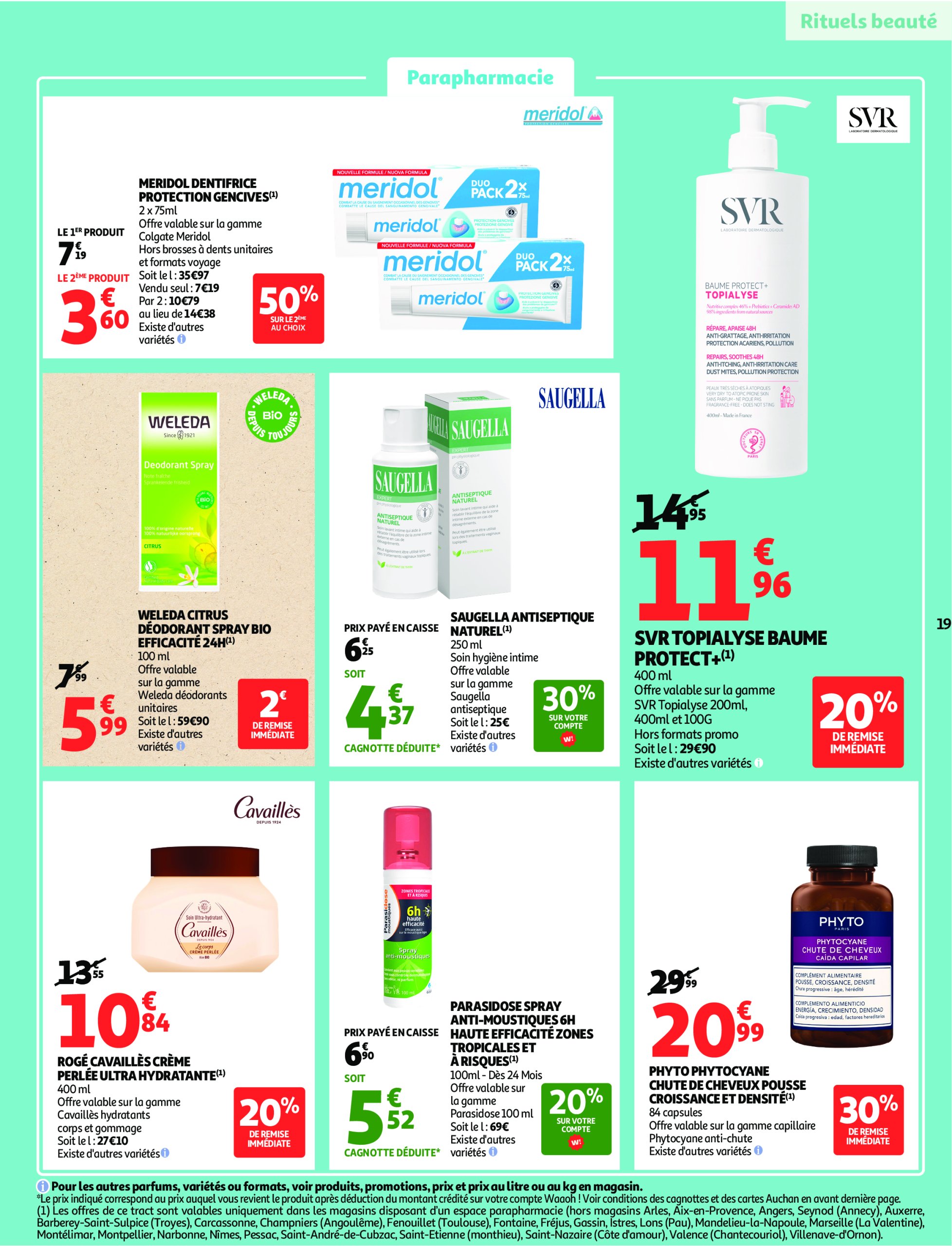 auchan - Catalogue Auchan - Remises en beauté valable du 17/06 au 29/06 - page: 19 auchan - Catalogue Auchan - Remises en beauté valable du 17/06 au 29/06 - page: 19