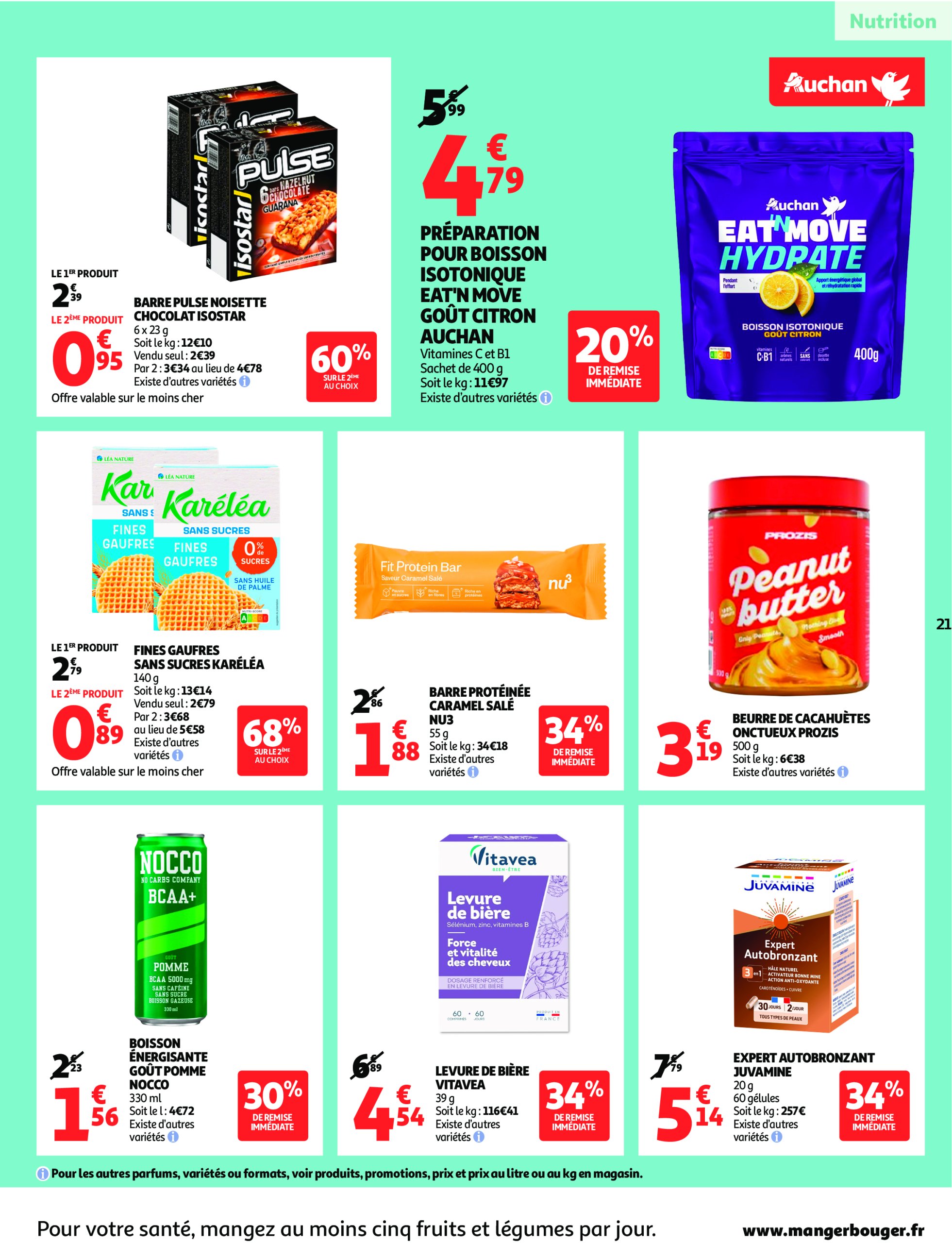 auchan - Catalogue Auchan - Remises en beauté valable du 17/06 au 29/06 - page: 21 auchan - Catalogue Auchan - Remises en beauté valable du 17/06 au 29/06 - page: 21