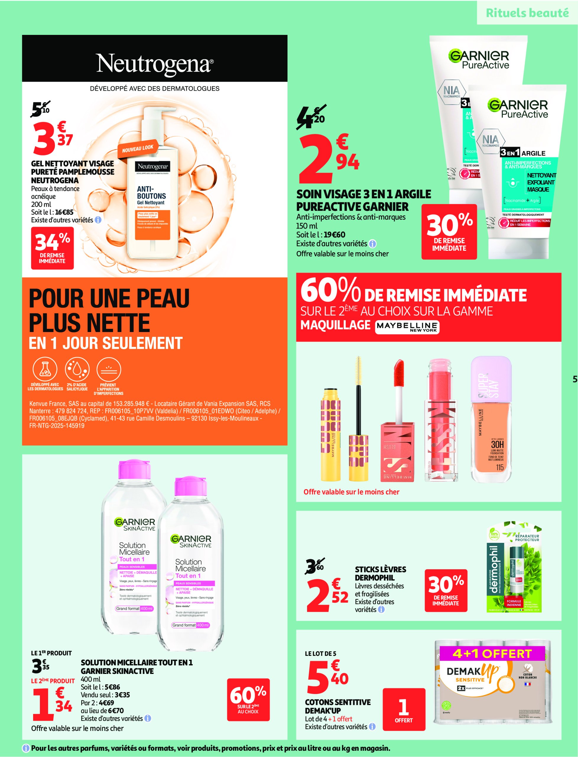 auchan - Catalogue Auchan - Remises en beauté valable du 17/06 au 29/06 - page: 5 auchan - Catalogue Auchan - Remises en beauté valable du 17/06 au 29/06 - page: 5