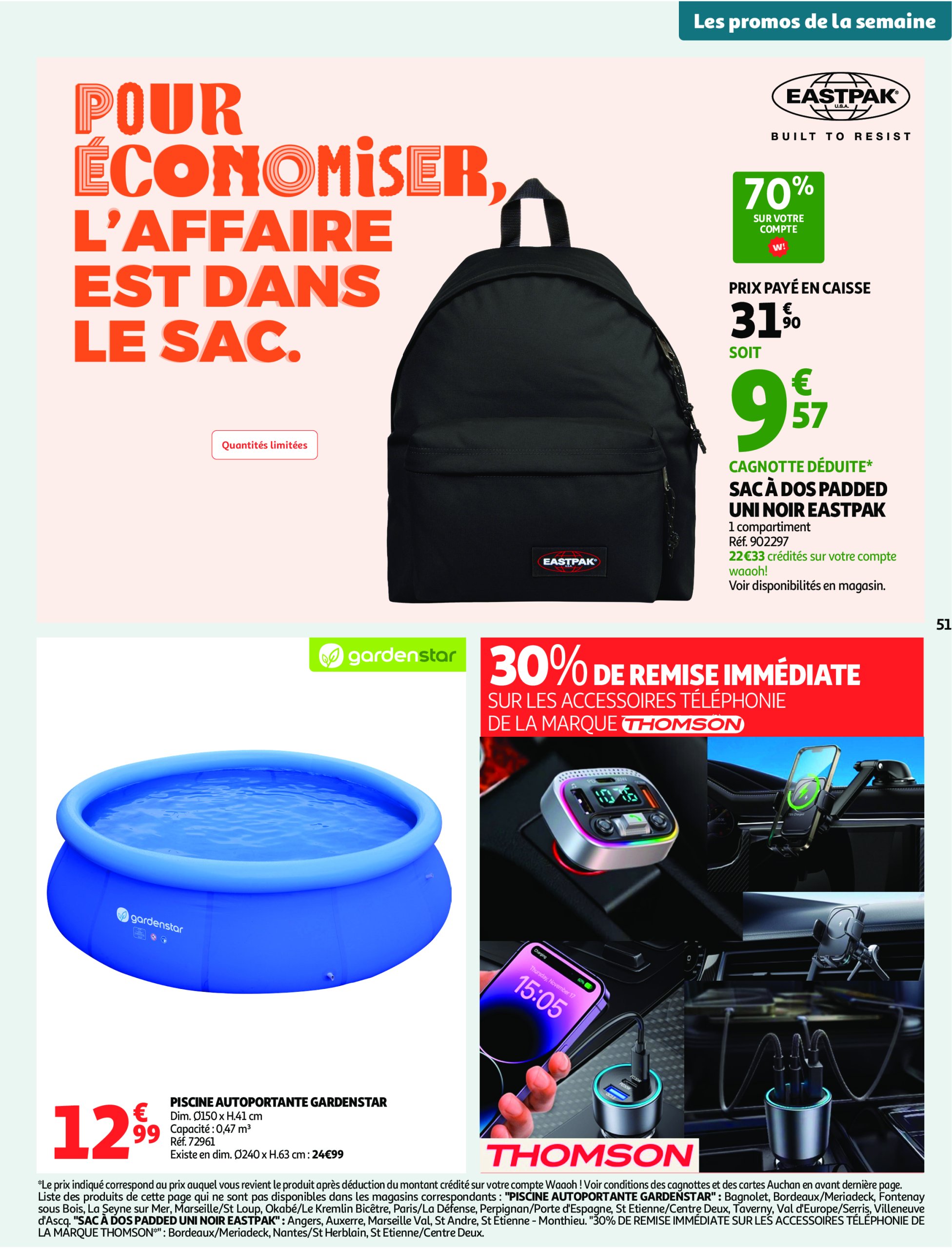 auchan - Catalogue Auchan - Remises en beauté valable du 17/06 au 29/06 - page: 51 auchan - Catalogue Auchan - Remises en beauté valable du 17/06 au 29/06 - page: 51