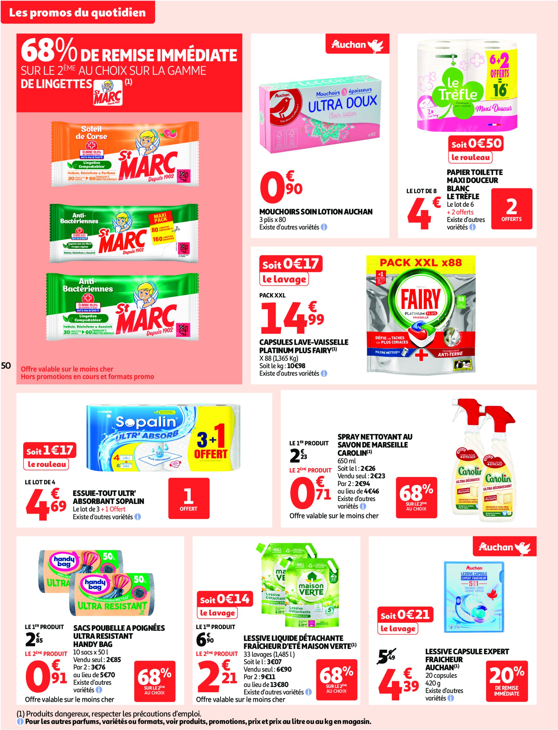 auchan - Catalogue Auchan - Remises en beauté valable du 17/06 au 29/06 - page: 50 auchan - Catalogue Auchan - Remises en beauté valable du 17/06 au 29/06 - page: 50