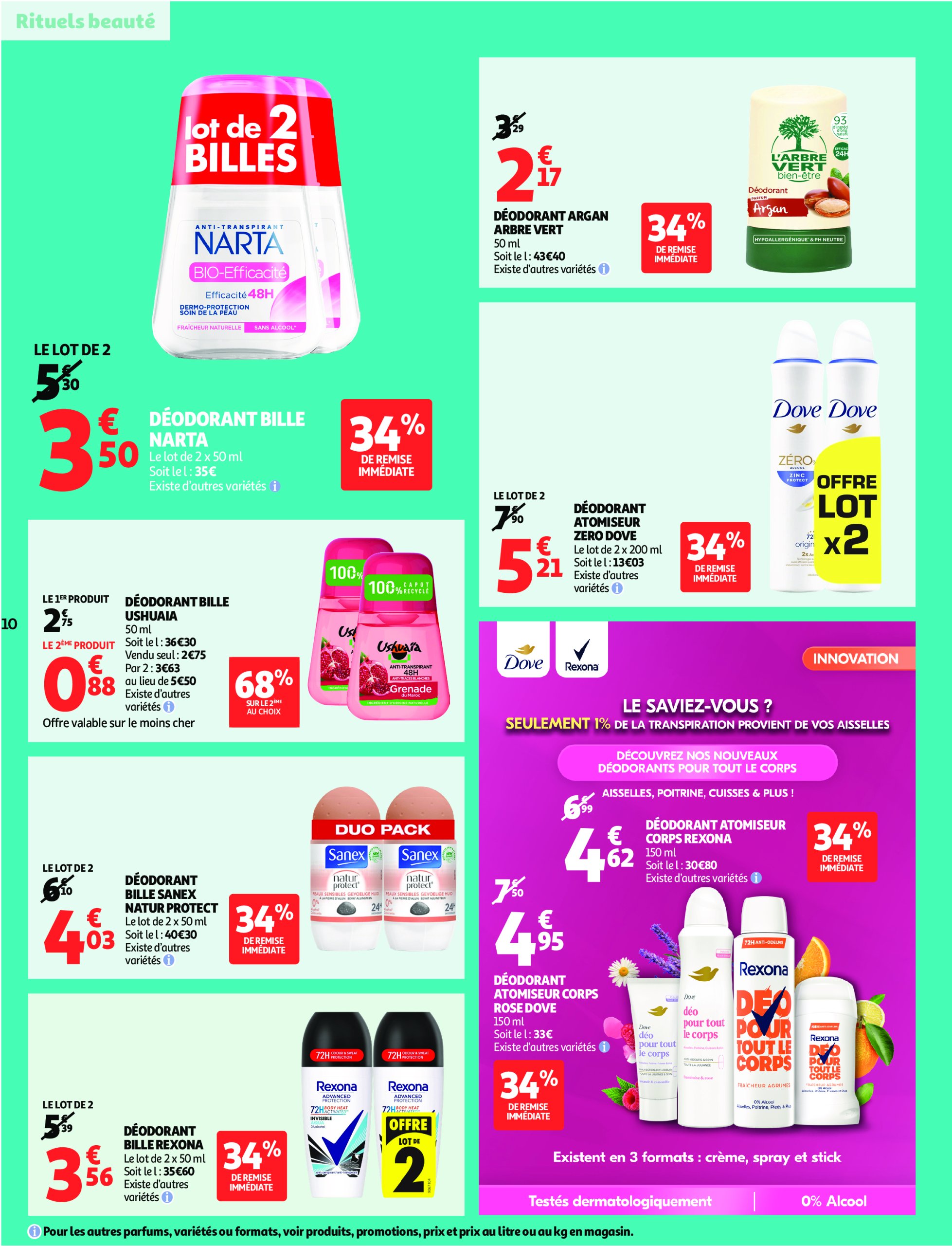 auchan - Catalogue Auchan - Remises en beauté valable du 17/06 au 29/06 - page: 10 auchan - Catalogue Auchan - Remises en beauté valable du 17/06 au 29/06 - page: 10