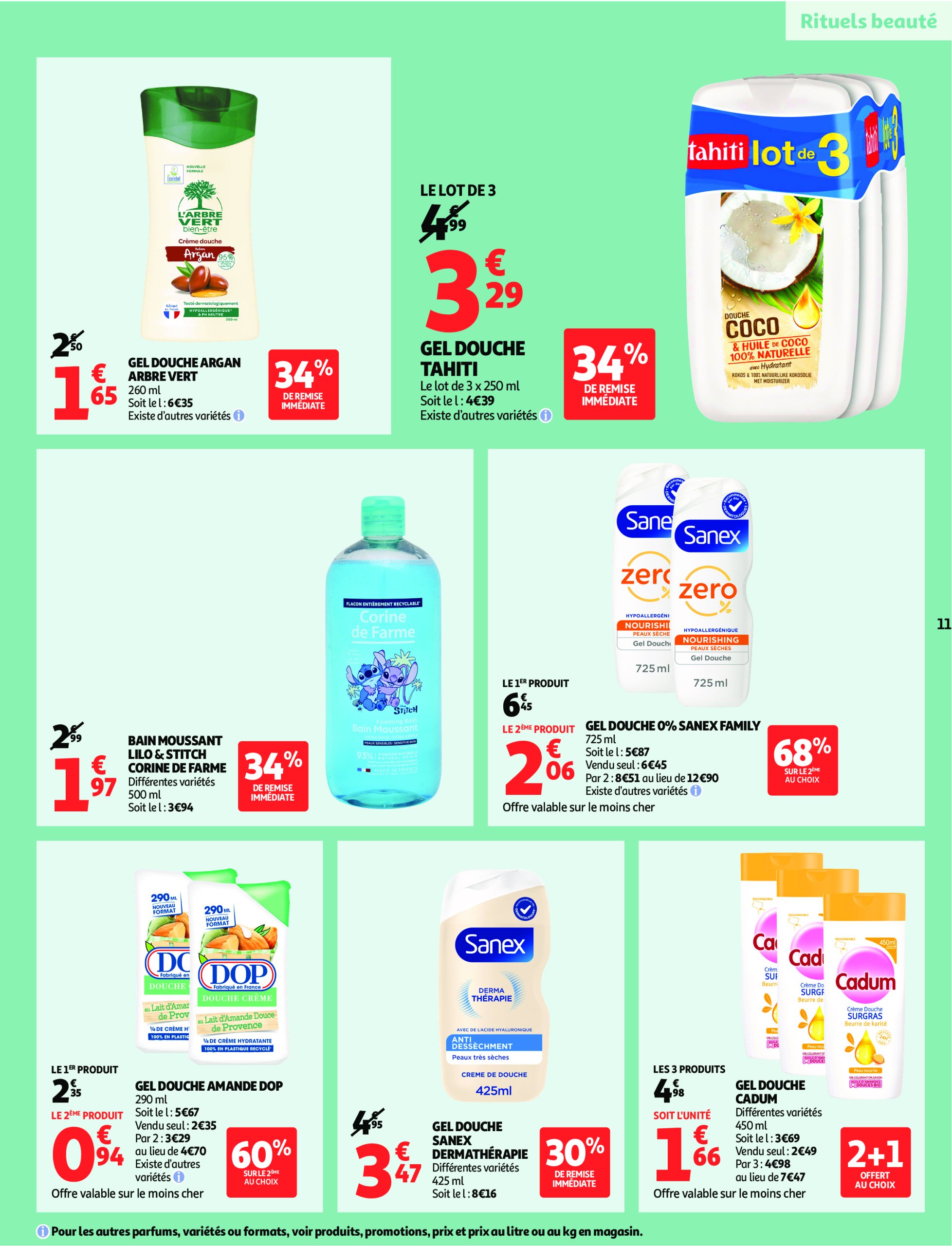 auchan - Catalogue Auchan - Remises en beauté valable du 17/06 au 29/06 - page: 11 auchan - Catalogue Auchan - Remises en beauté valable du 17/06 au 29/06 - page: 11