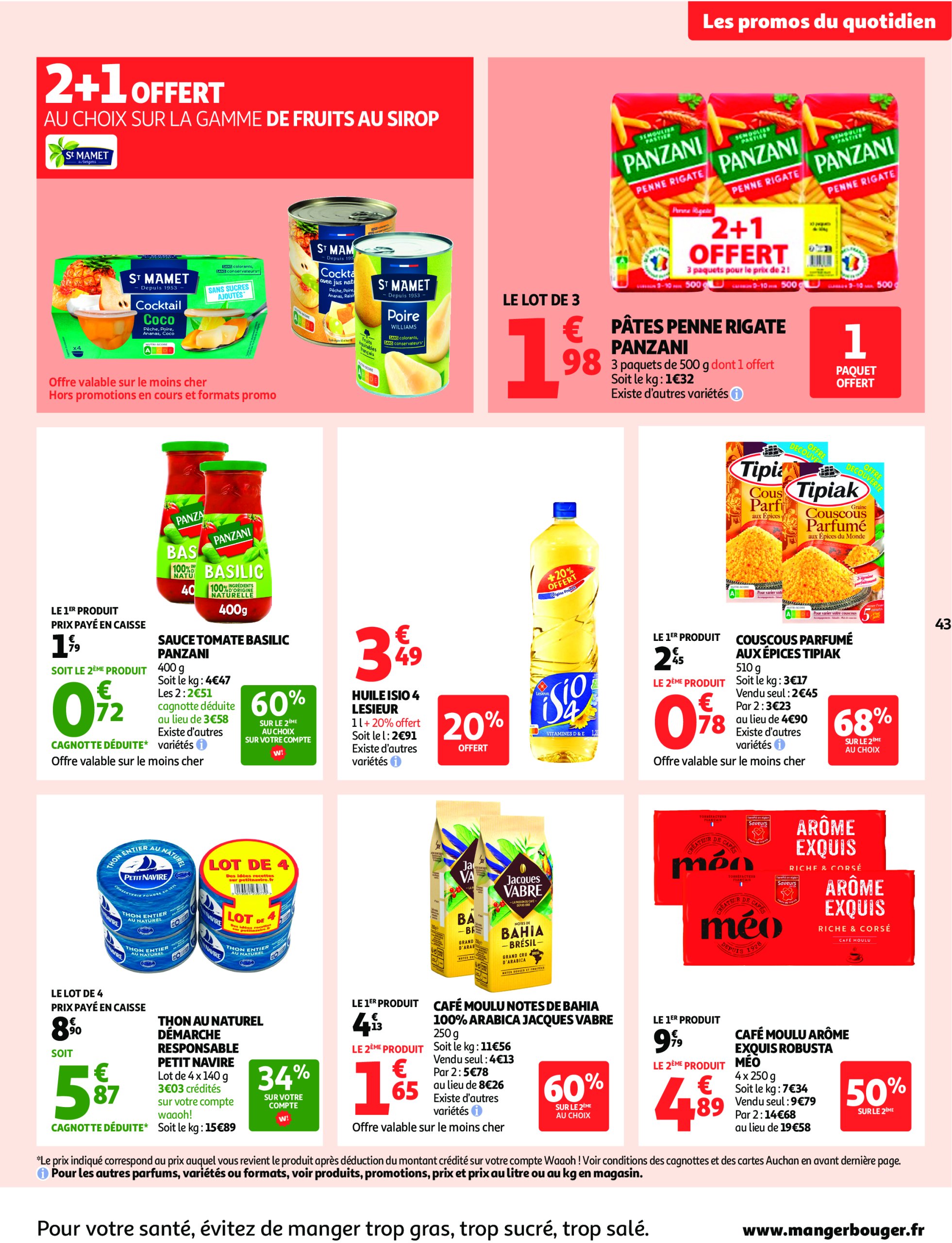 auchan - Catalogue Auchan - Remises en beauté valable du 17/06 au 29/06 - page: 43 auchan - Catalogue Auchan - Remises en beauté valable du 17/06 au 29/06 - page: 43