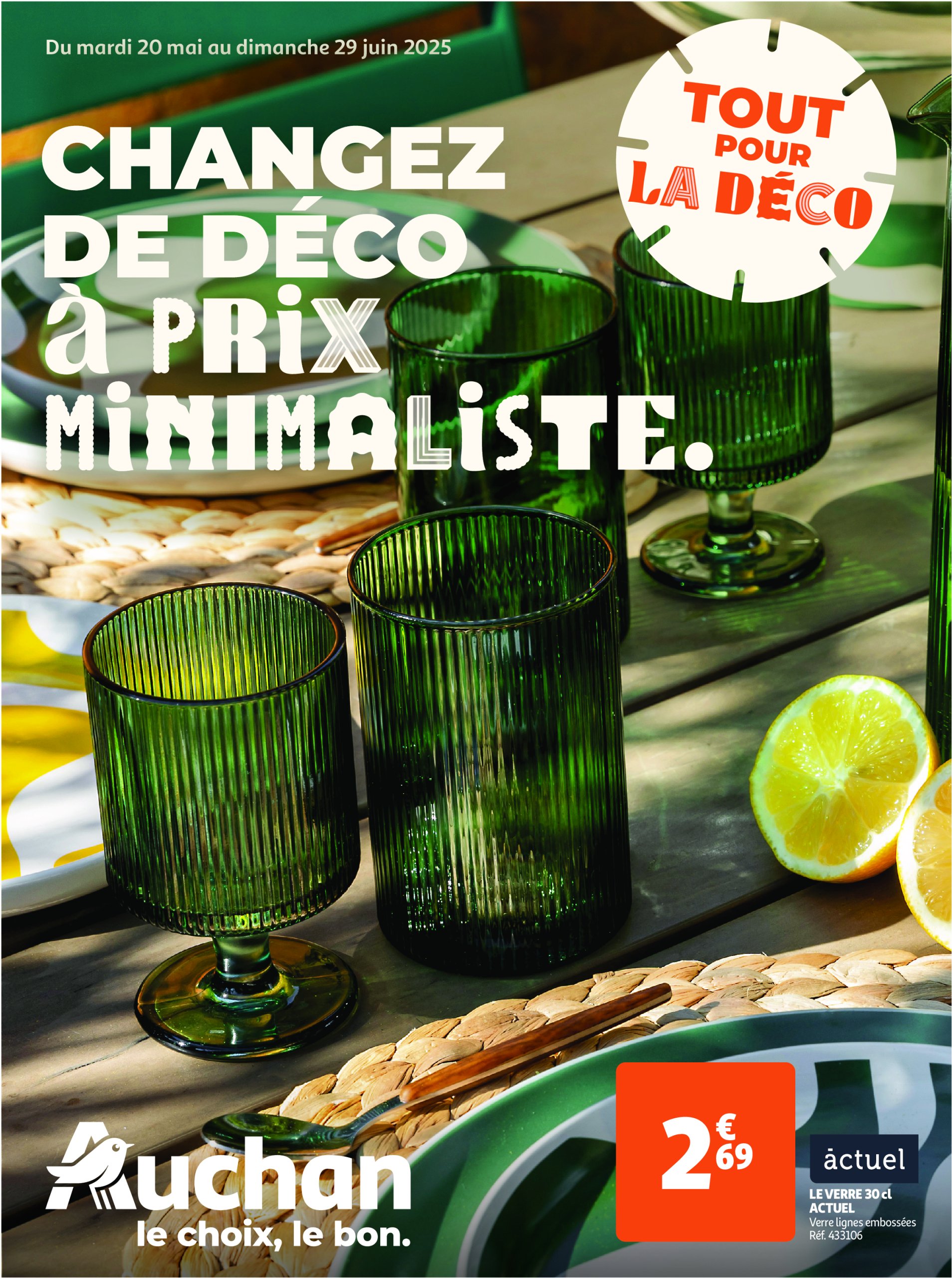 auchan - Catalogue Auchan - Changez de déco à prix minimaliste valable du 20/05 au 29/06