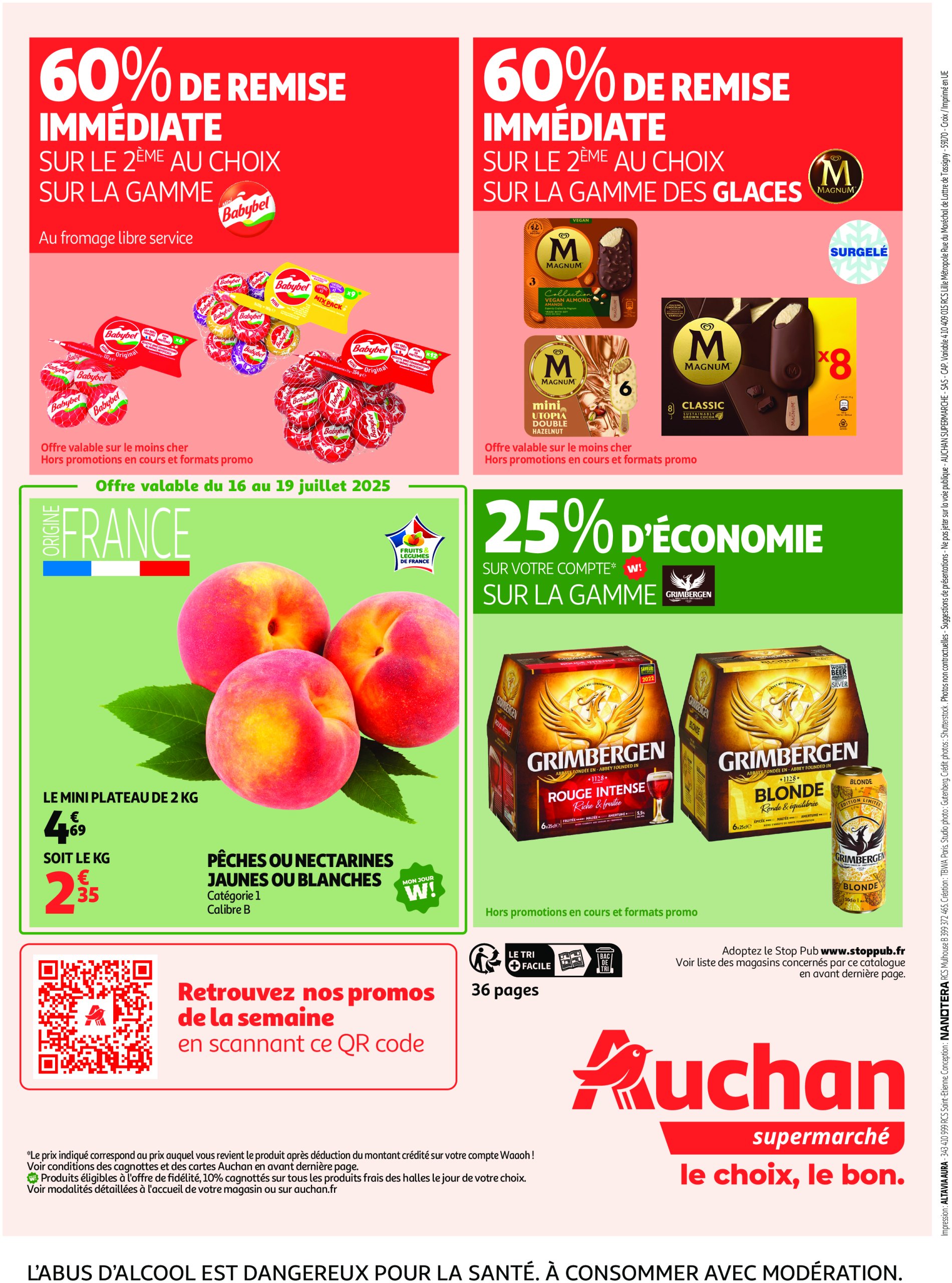 auchan - Catalogue Auchan supermarché - C'est parti pour une année moins chère dans votre super valable du 16/07 au 26/07 - page: 36